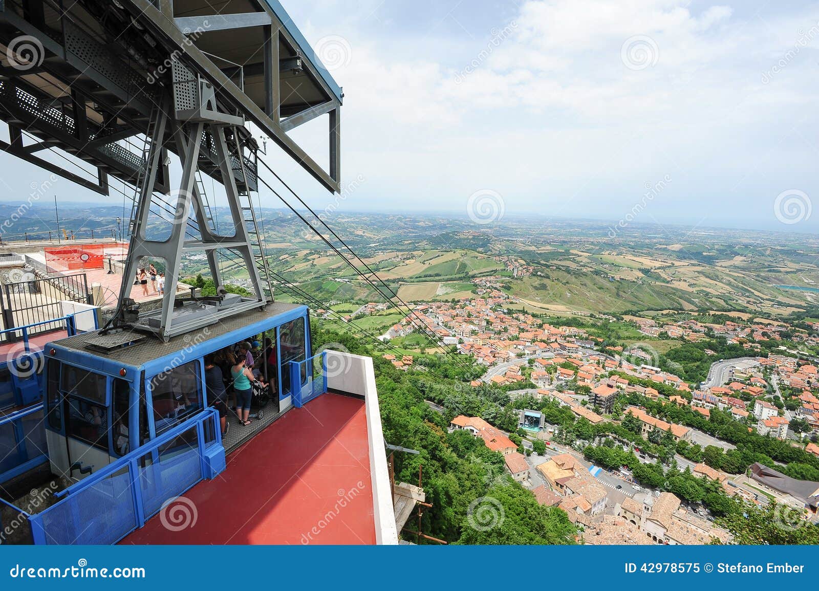 Cable Way To Borgo Maggiore on San Marino Editorial Image - Image of  country, typical: 42978575