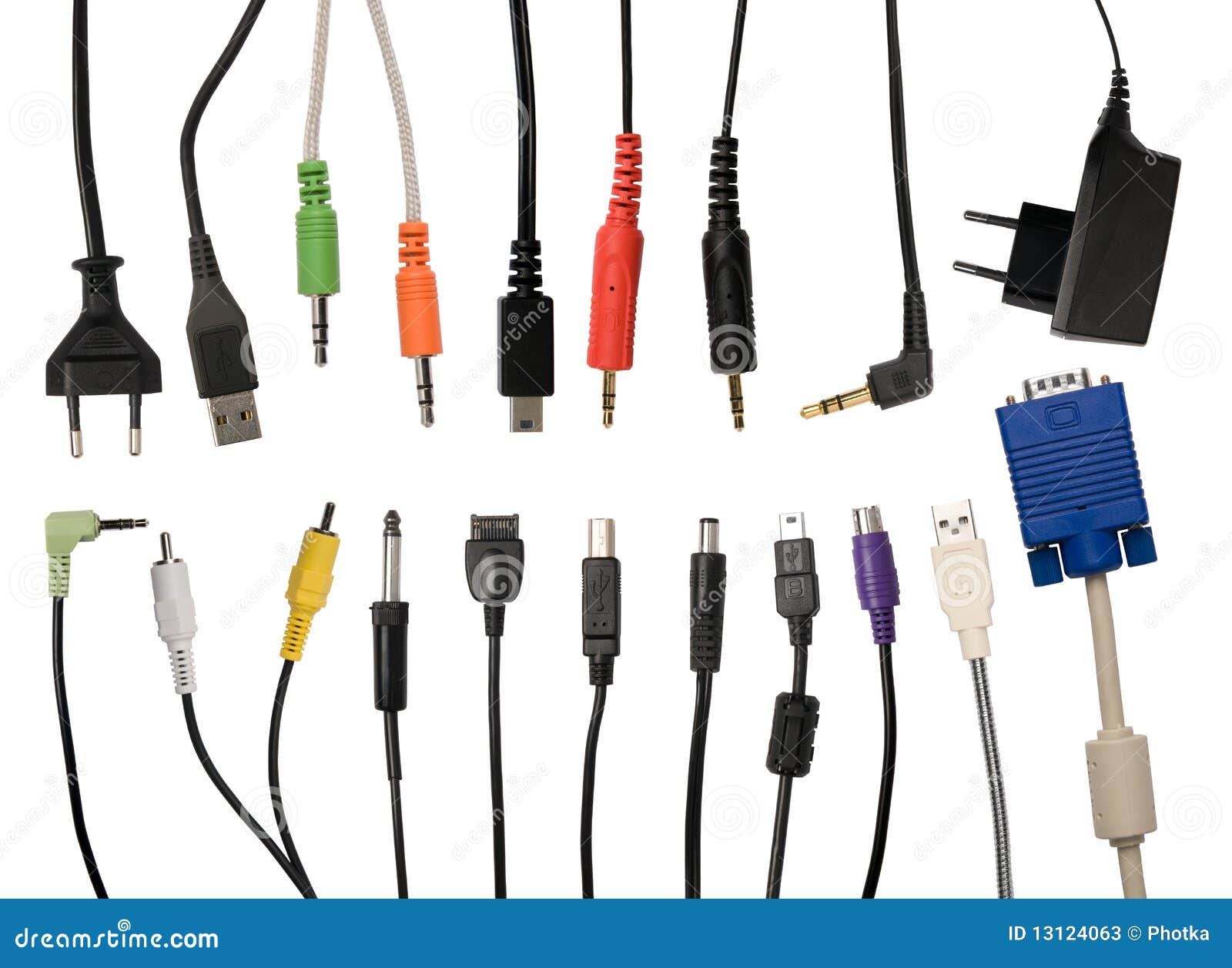 Cables collection stock image. Image of channel, connect - 13124063, image size:1600x1257