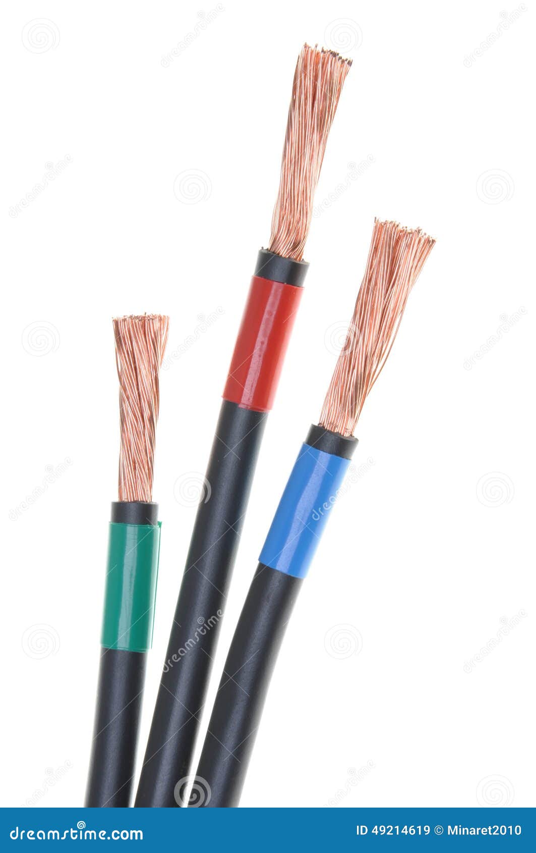 Cables Used in Electrical Installation Stock Image Image of abstract