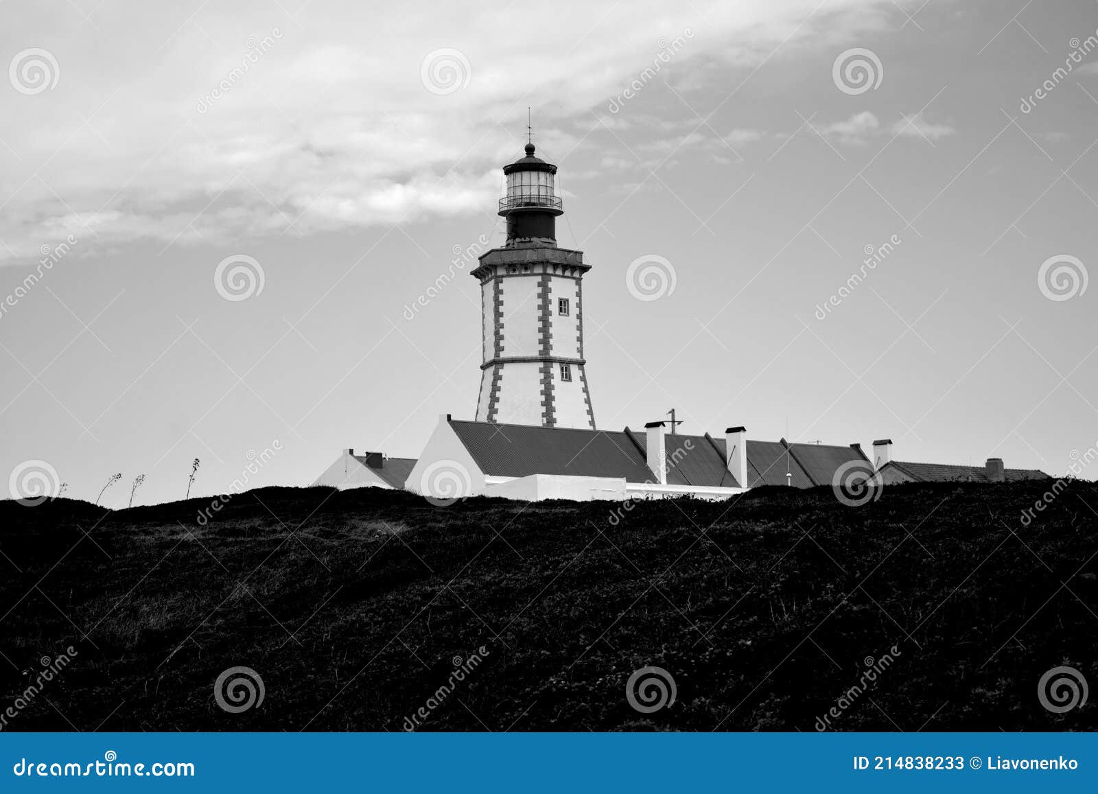 cabo espichel farol. especial cape lighthouse. black and white photo. portugal. landscape. shipping. help. sky.