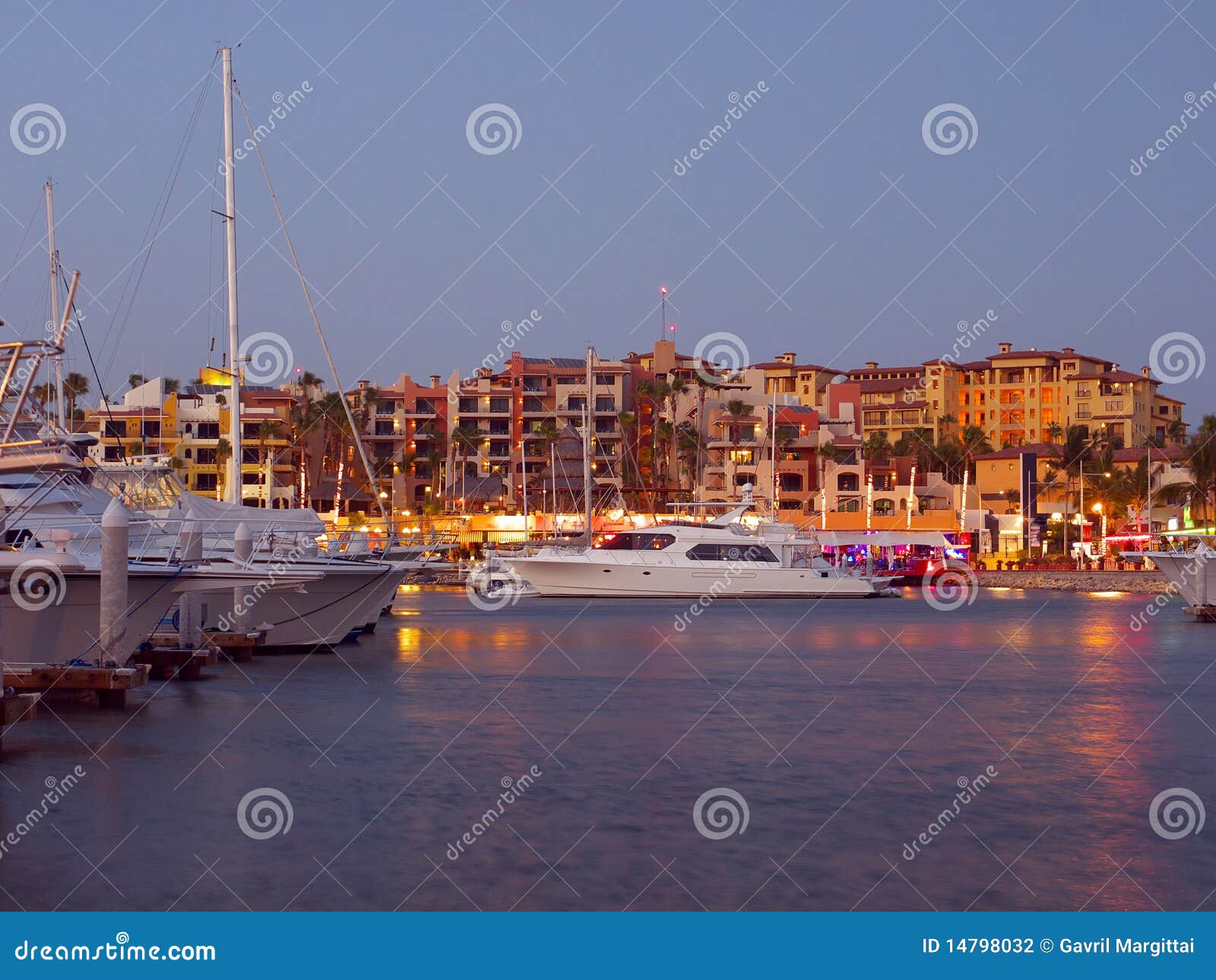 cabo marina at night