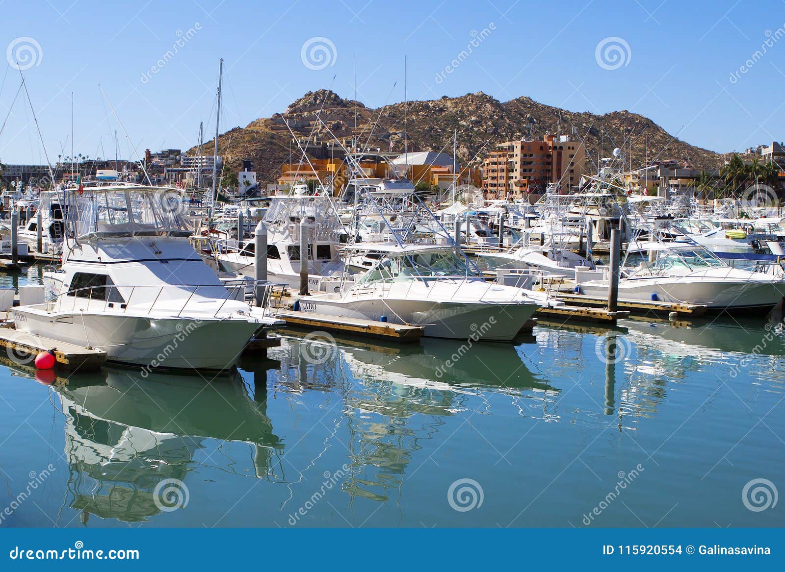 Cabo San Lucas, Mexico, Port. Editorial Stock Image - Image of