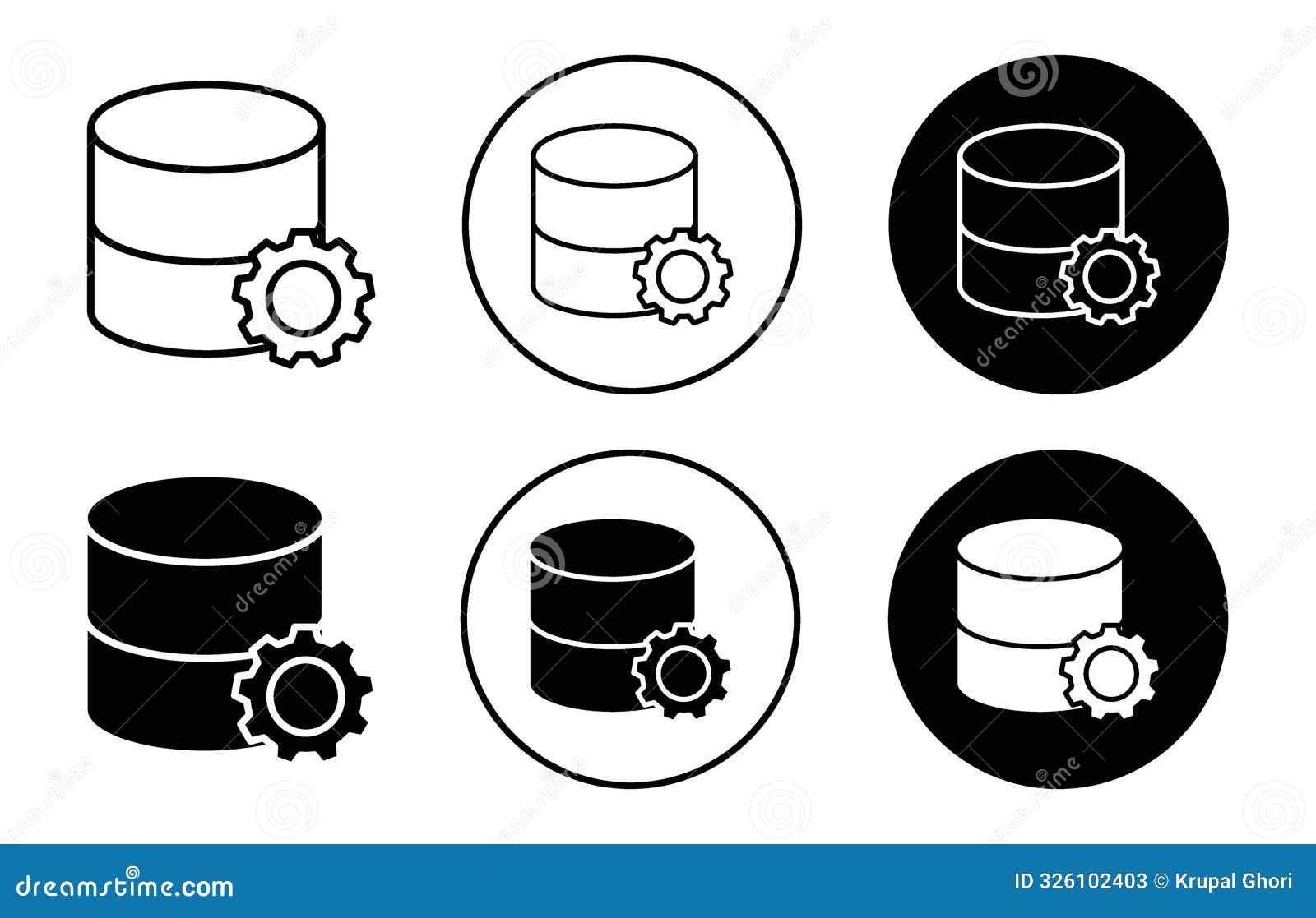 caching simple icon collection set on white background color