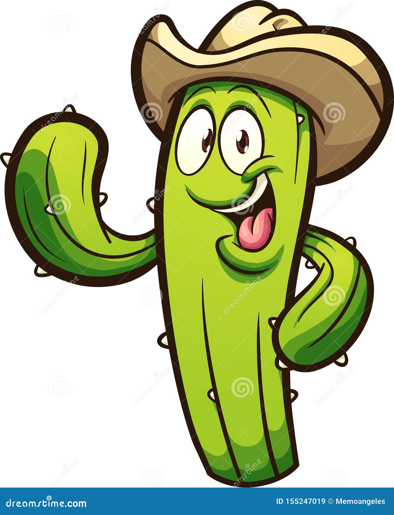 Baixe Personagem de desenho animado do Cowboy em pé ao lado de Cactos PNG -  Creative Fabrica