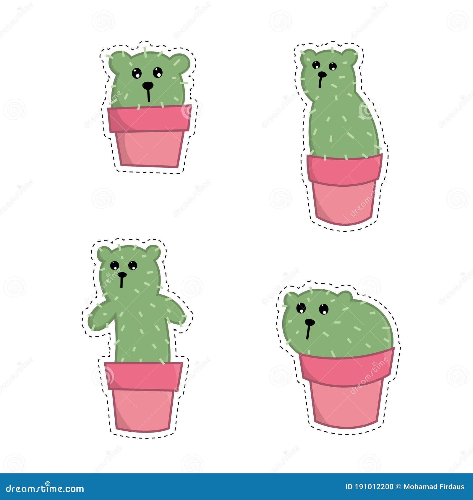 Cactus kawaii  Arte com cactos, Cactos desenho, Adesivos bonitos