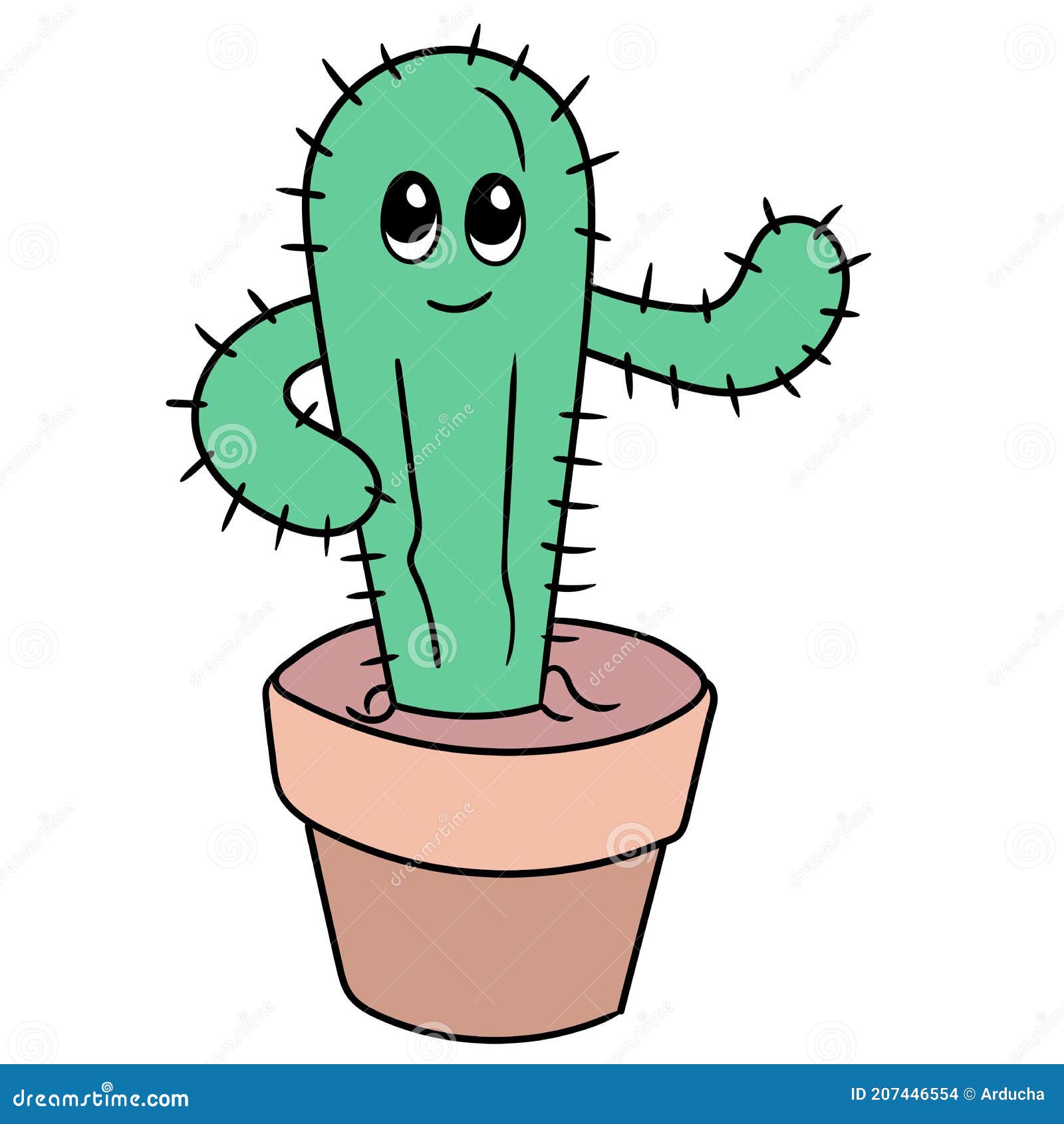 Cactus kawaii  Arte com cactos, Cactos desenho, Adesivos bonitos