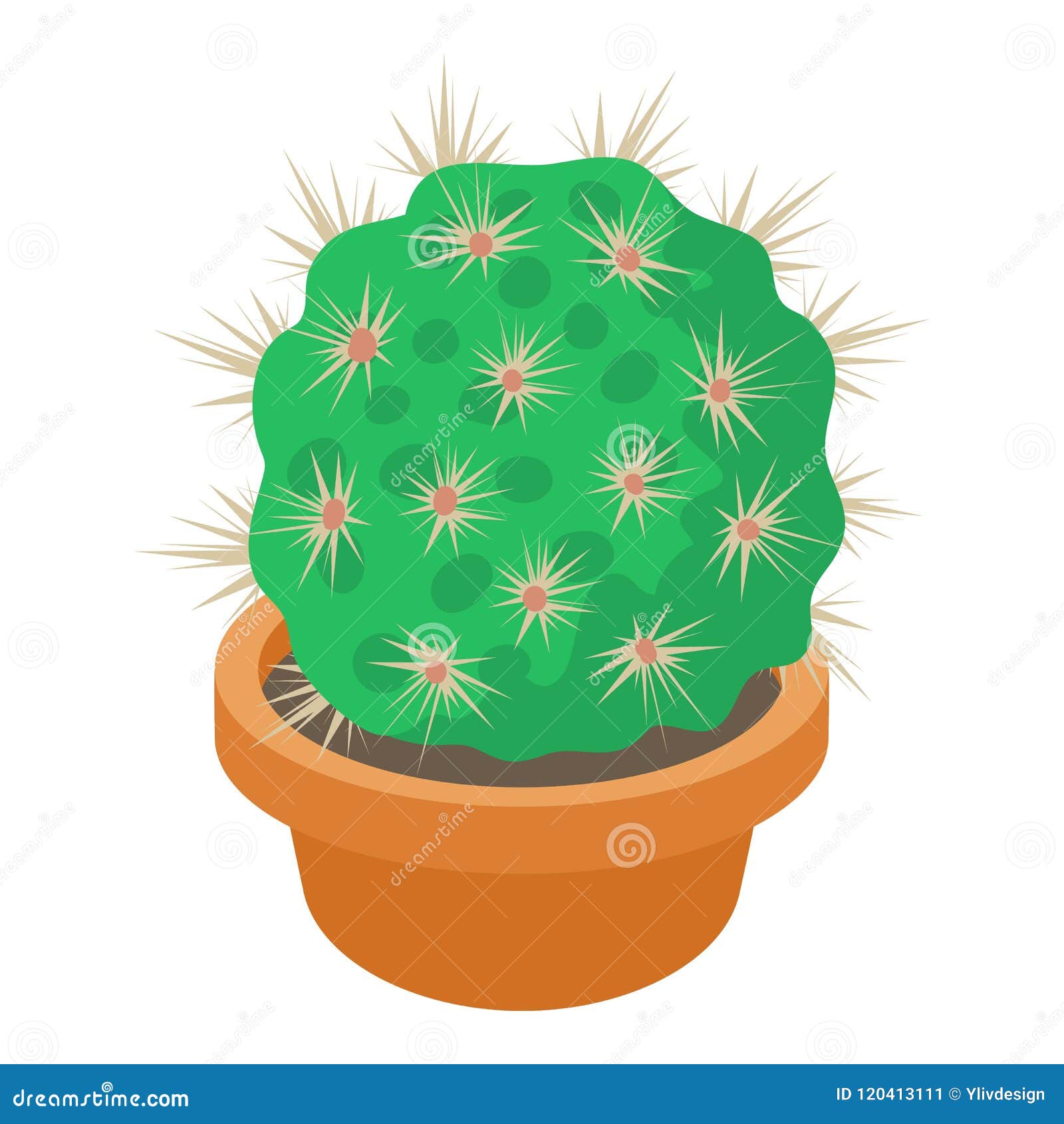 Cactus in Flower Pot Icon, Cartoon Style Stock Vector - Illustration of desert, cactus: 120413111 Cactus in Flower Pot Icon, Cartoon Style Stock Vector - Illustration of desert, cactus: 120413111