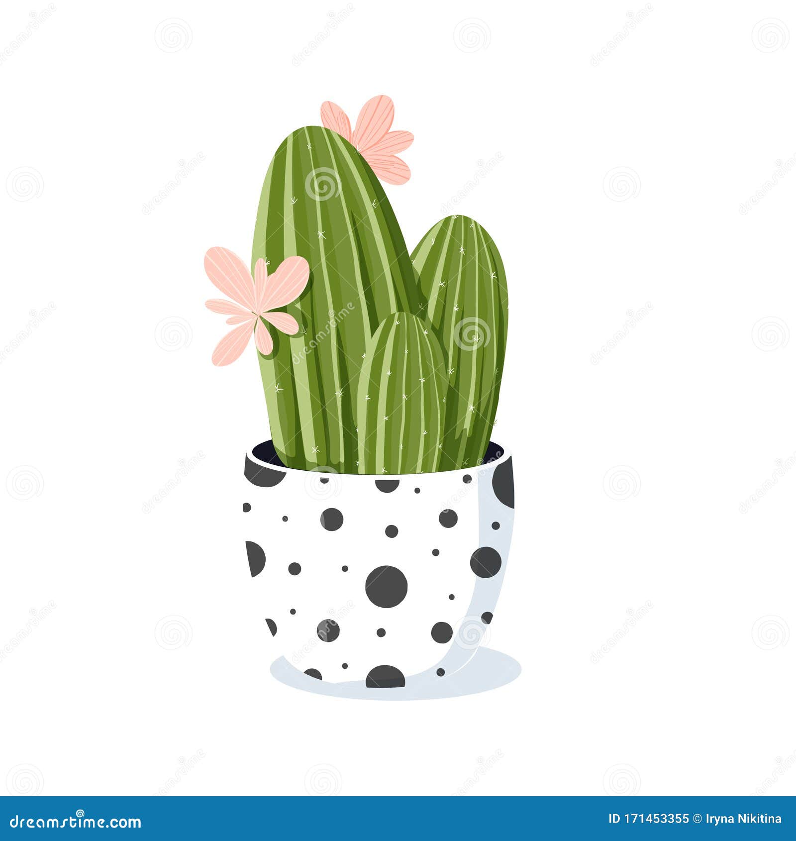Cactus in Flower Pot. Scandinavian Style. Vector Illustration in Cartoon Style in Soft Pastel Colours. Stock Vector - Illustration of drawing, decor: 171453355 Cactus in Flower Pot. Scandinavian Style. Vector Illustration in Cartoon Style in Soft Pastel Colours. Stock Vector - Illustration of drawing, decor: 171453355
