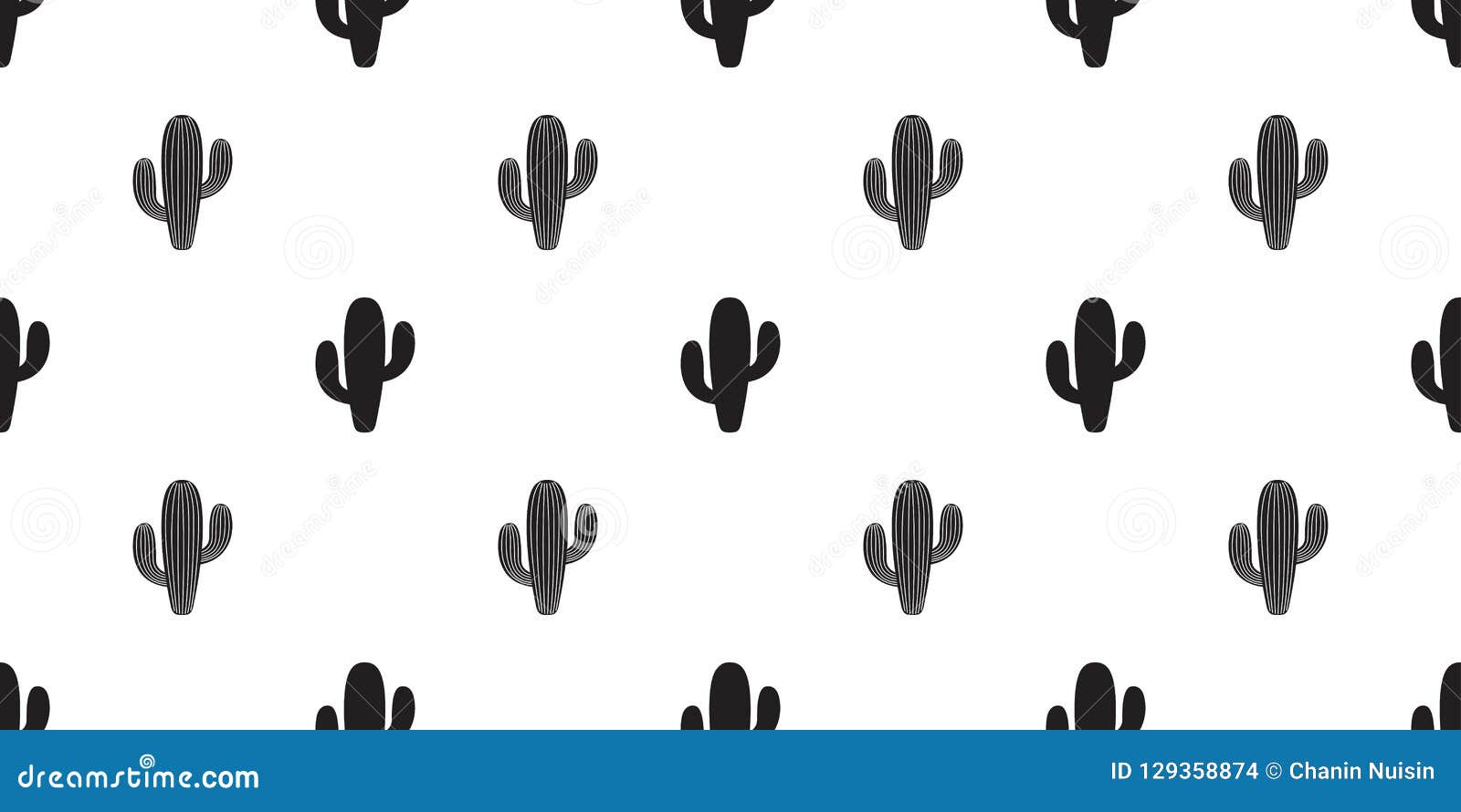 cactus seamless pattern  flower desert botanica plant garden scarf  tile background cartoon repeat wallpaper