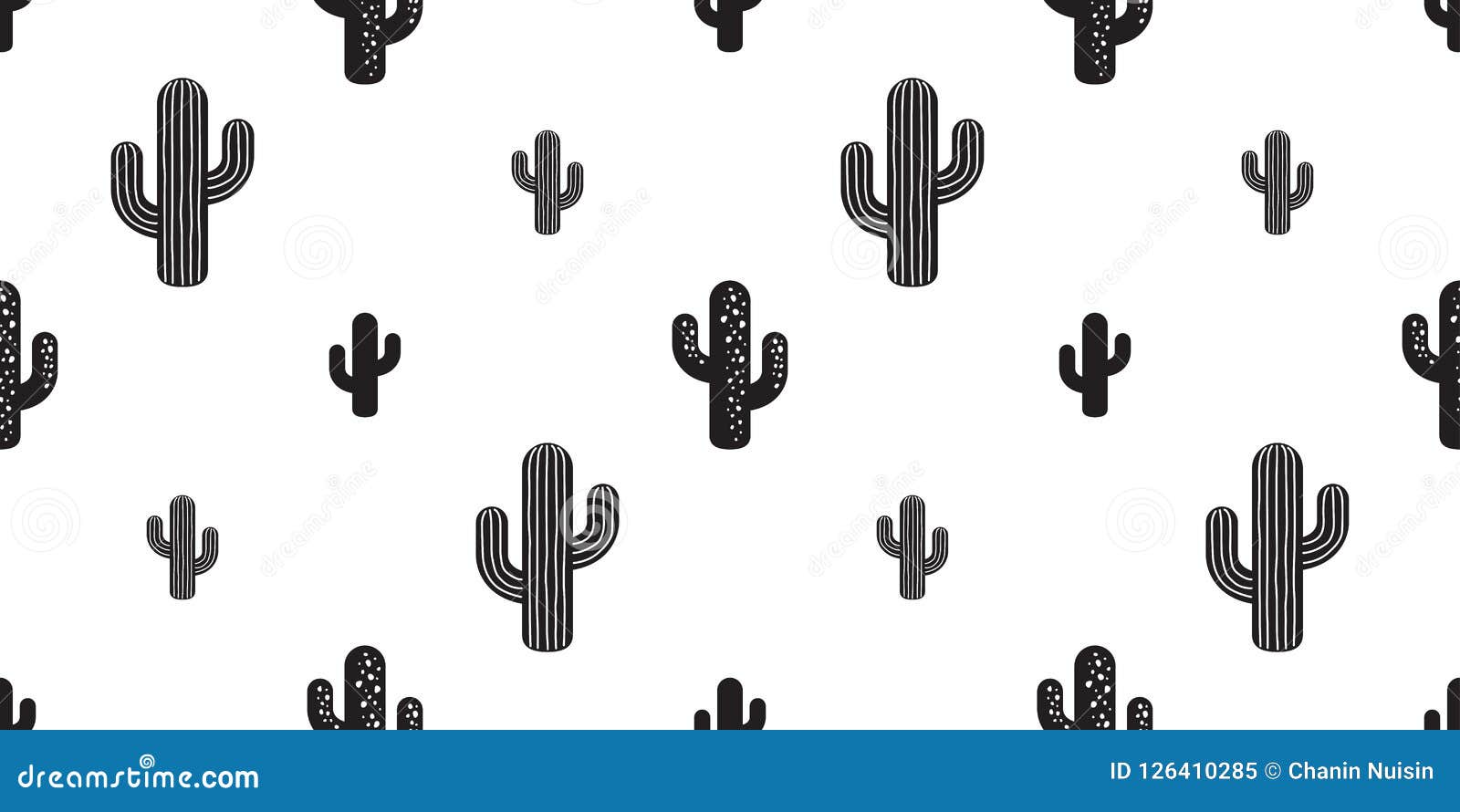 cactus seamless pattern  flower  plant garden desert botanica summer background repeat wallpaper