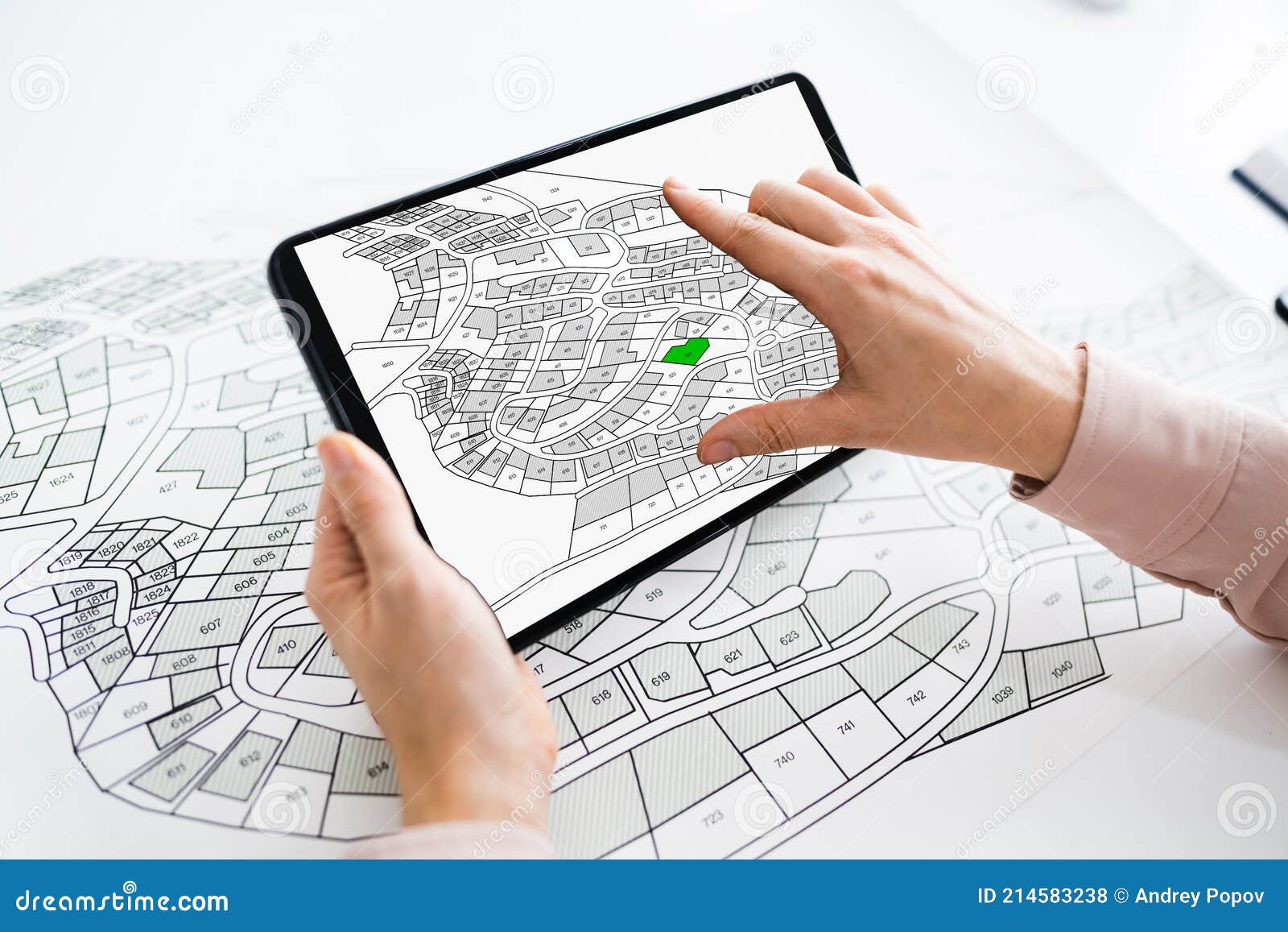 cadastre cartographic building map