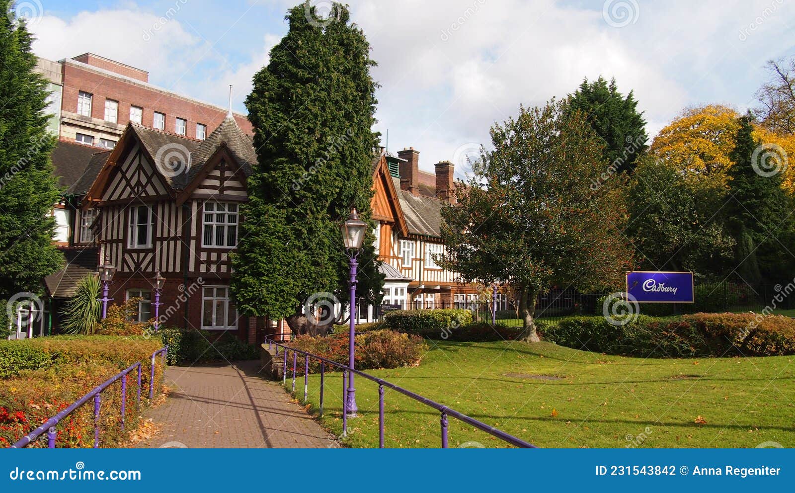 headquarters of the cadbury chocolate factory in birmingham, england