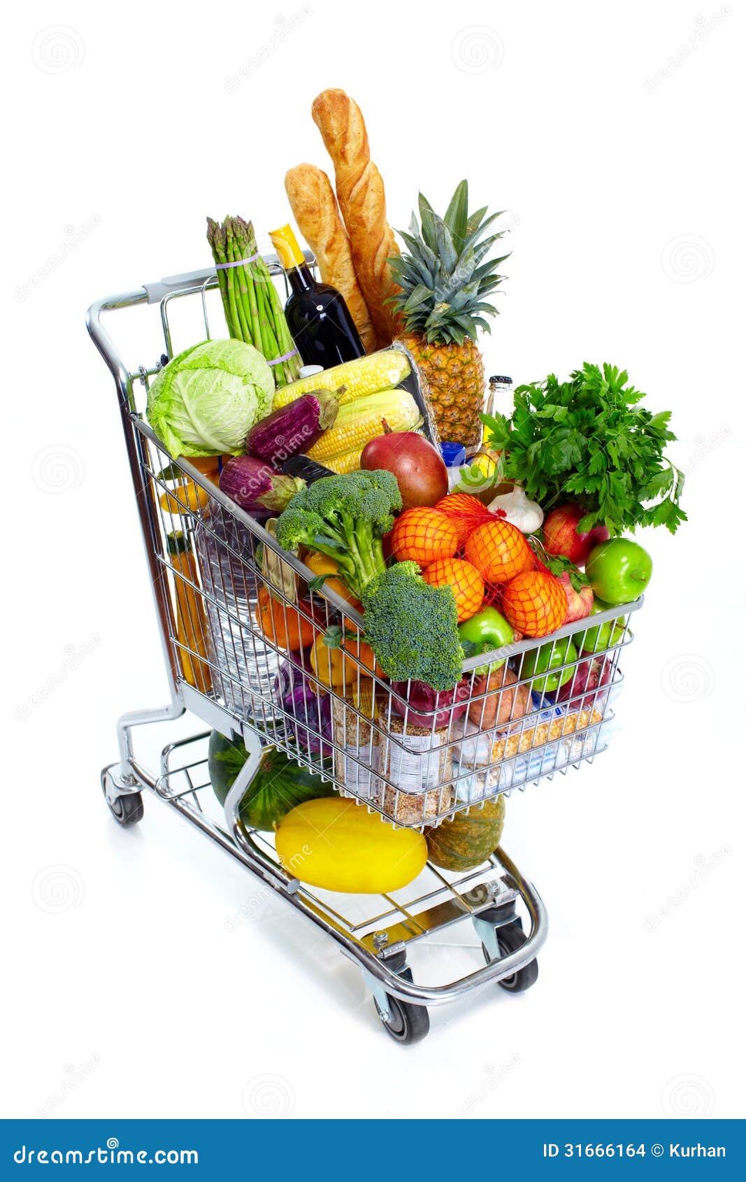 Caddie. photo stock. Image du fruits, carotte, chou, régime 31666164