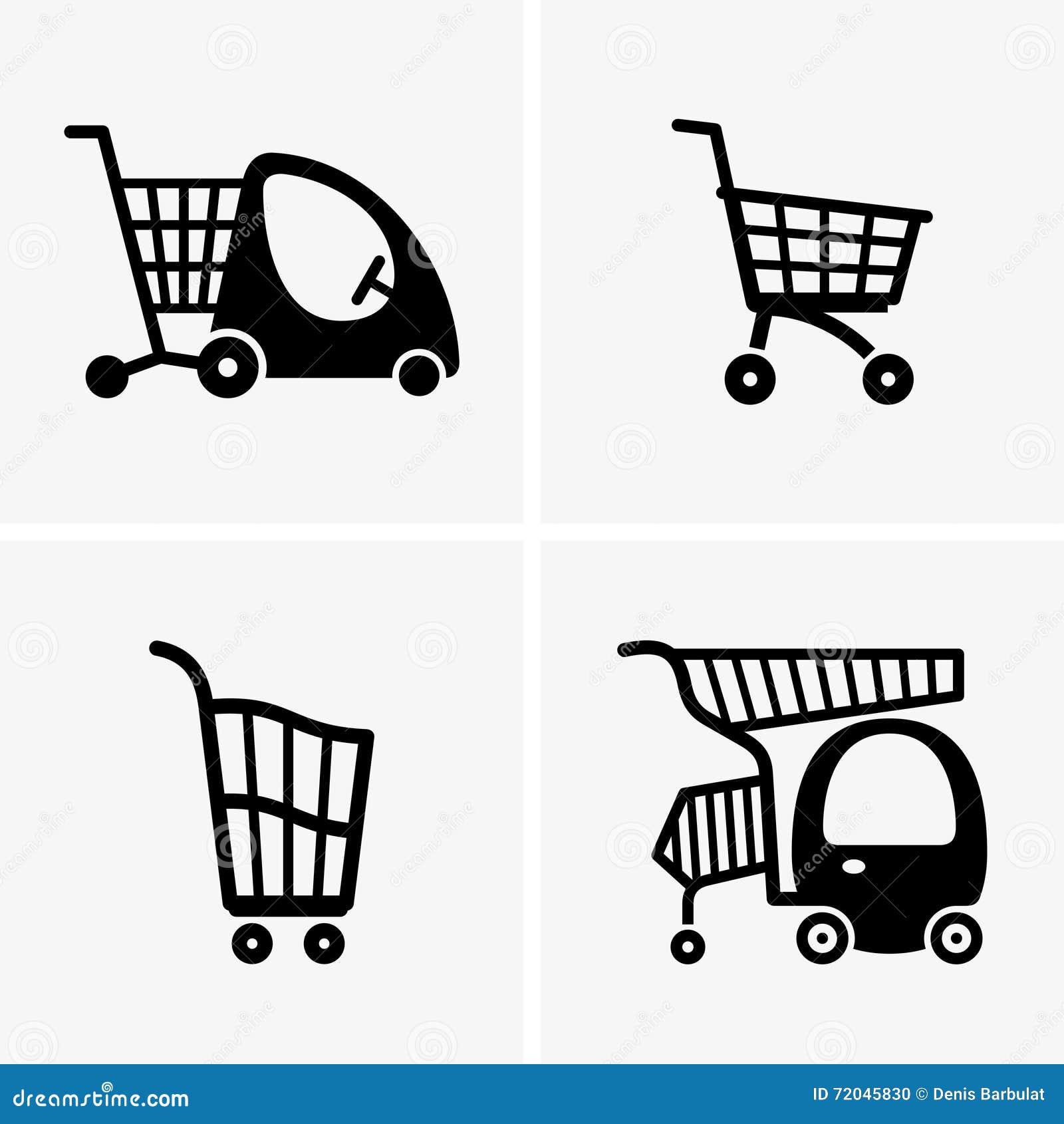 Caddies d'enfants illustration de vecteur. Illustration du siège 72045830