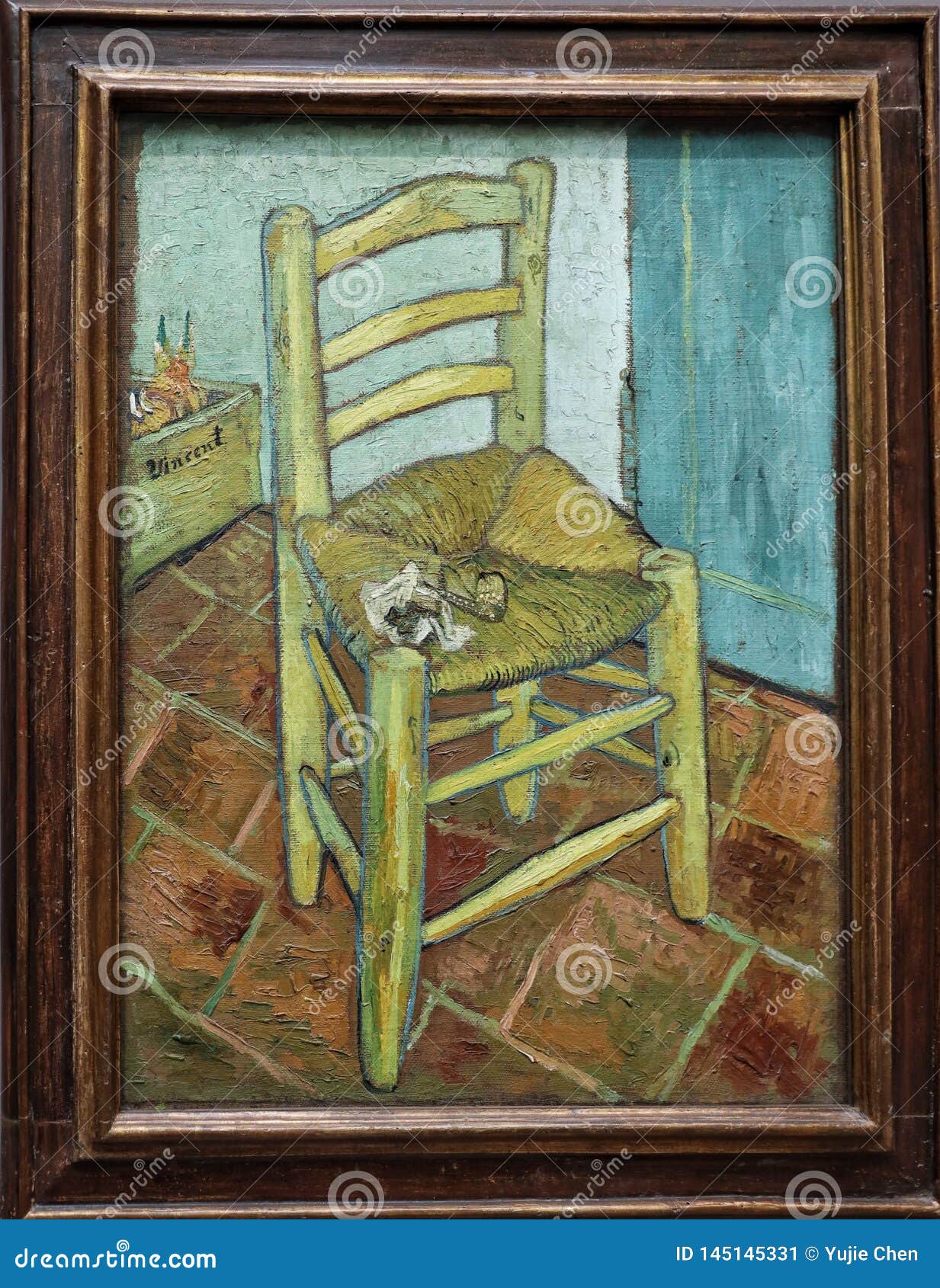 Cloud reach commentator A Cadeira De Van Gogh, 1888 Foto Editorial - Imagem de mostras, tecido:  145145331