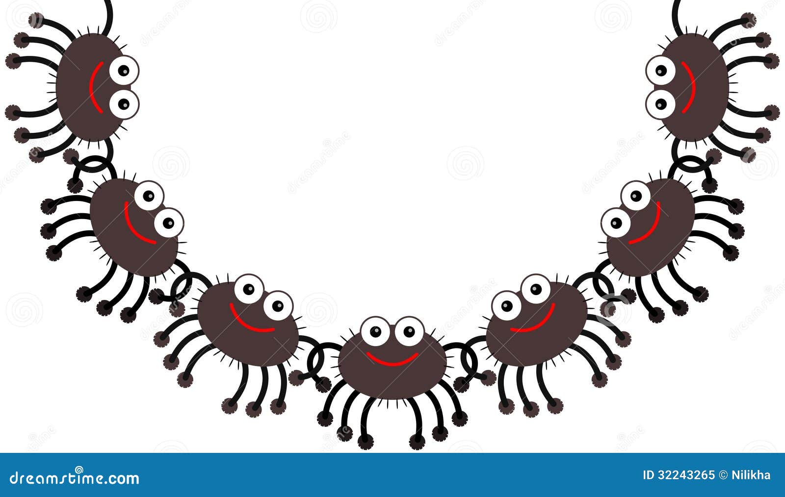 Cadenas de la araña stock de Ilustración - 32243265