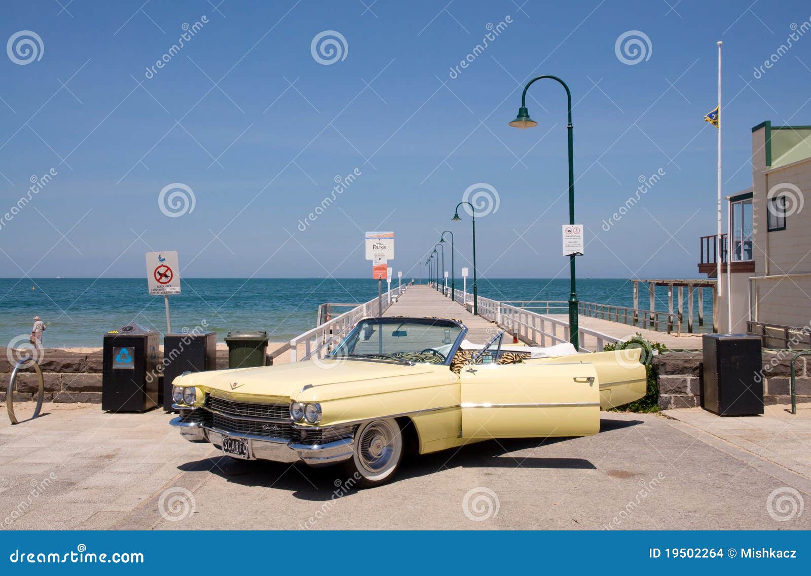 Cadillac on the beach editorial stock image. Image of color 19502264