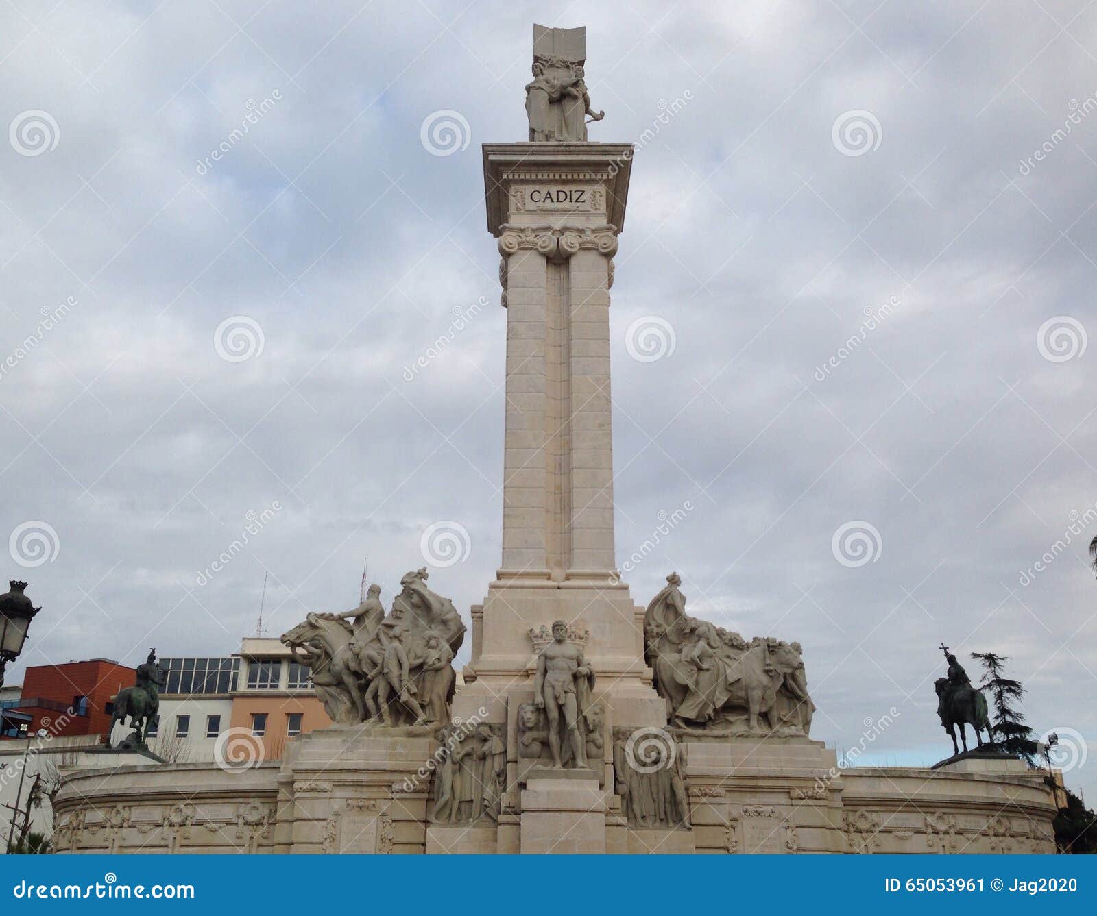 Cadiz Monument stock image. Image of bicentennial, famous - 65053961