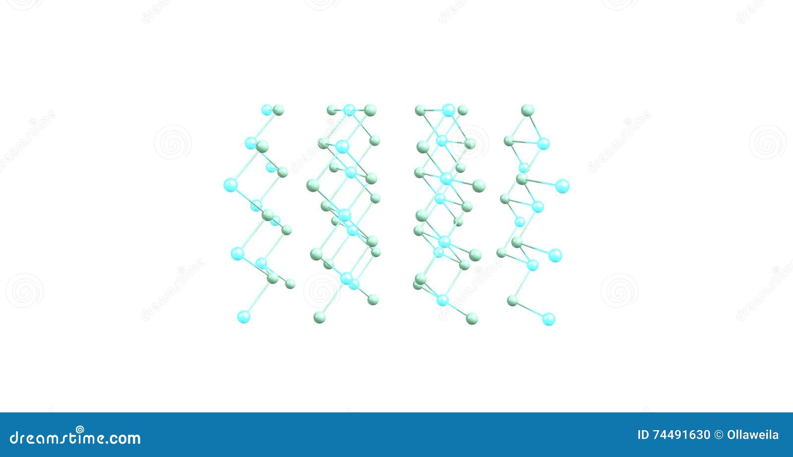 Cadmium Chloride Molecular Structure Isolated On White RoyaltyFree