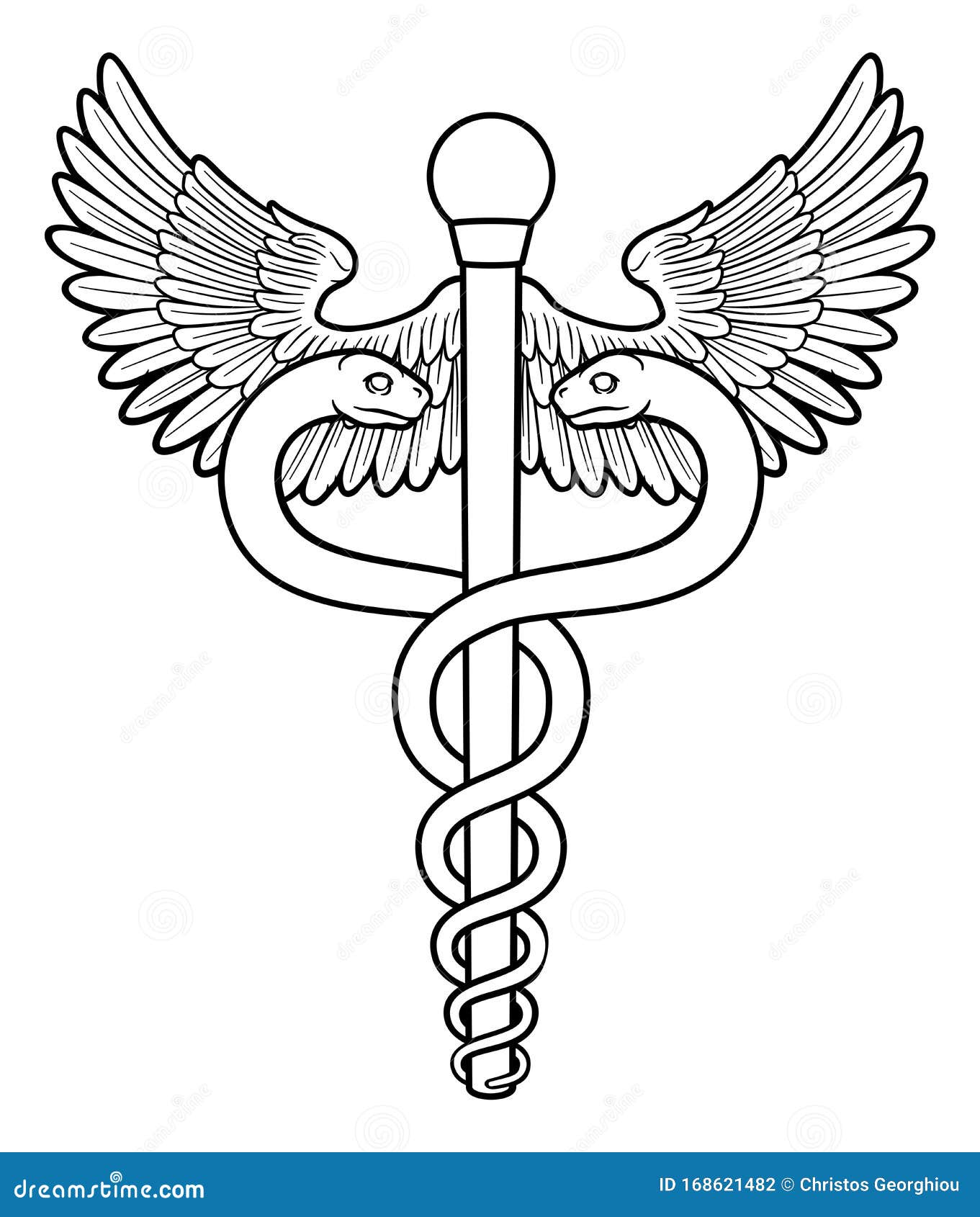 Rod Of Asclepius Aesculapius Medical Symbol Vector Illustration ...