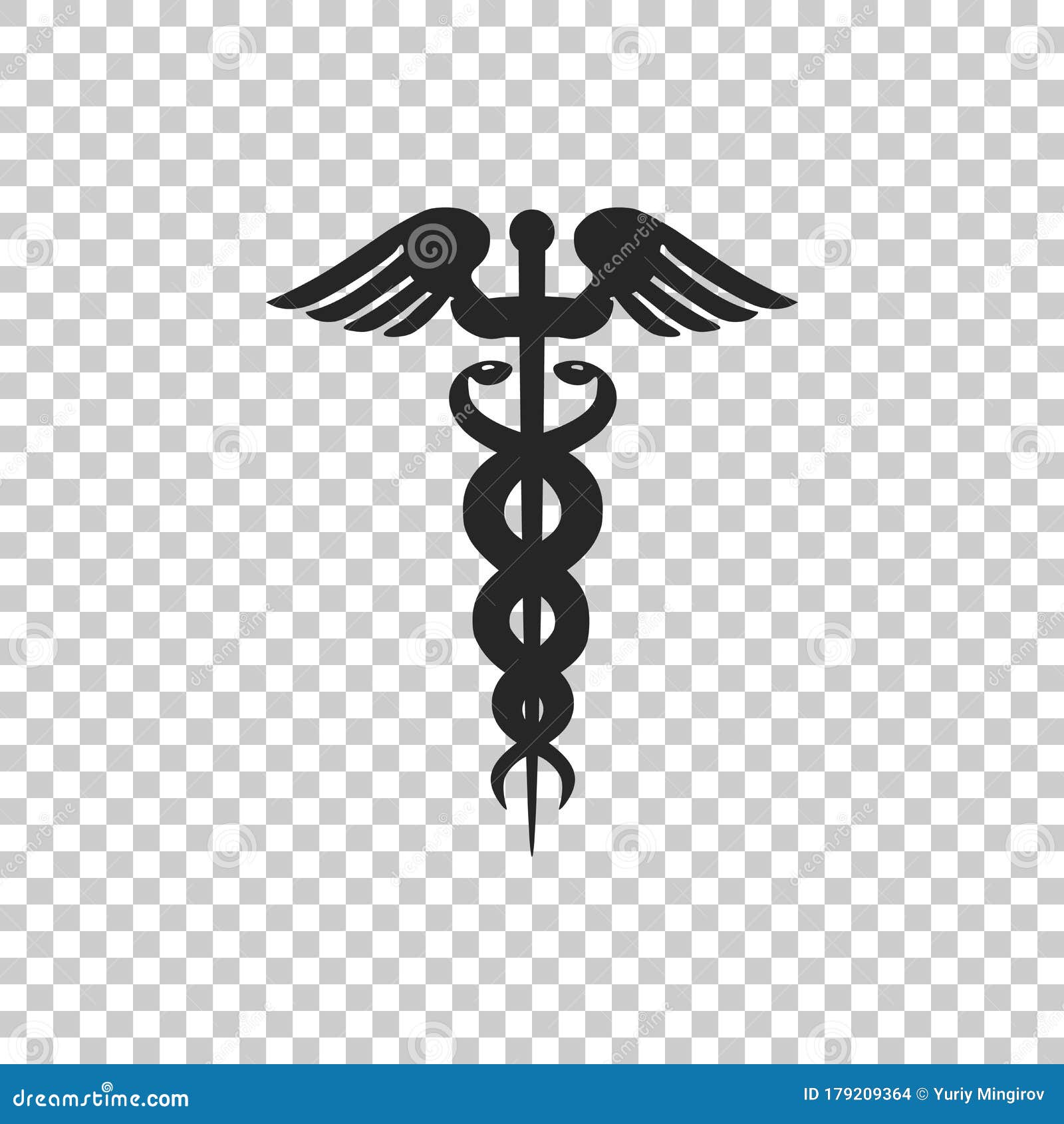 Caduceus Medical Symbol Icon Isolated On Transparent Background Medicine And Health Care Concept Emblem For Drugstore Stock Vector Illustration Of Hermes Insurance 179209364