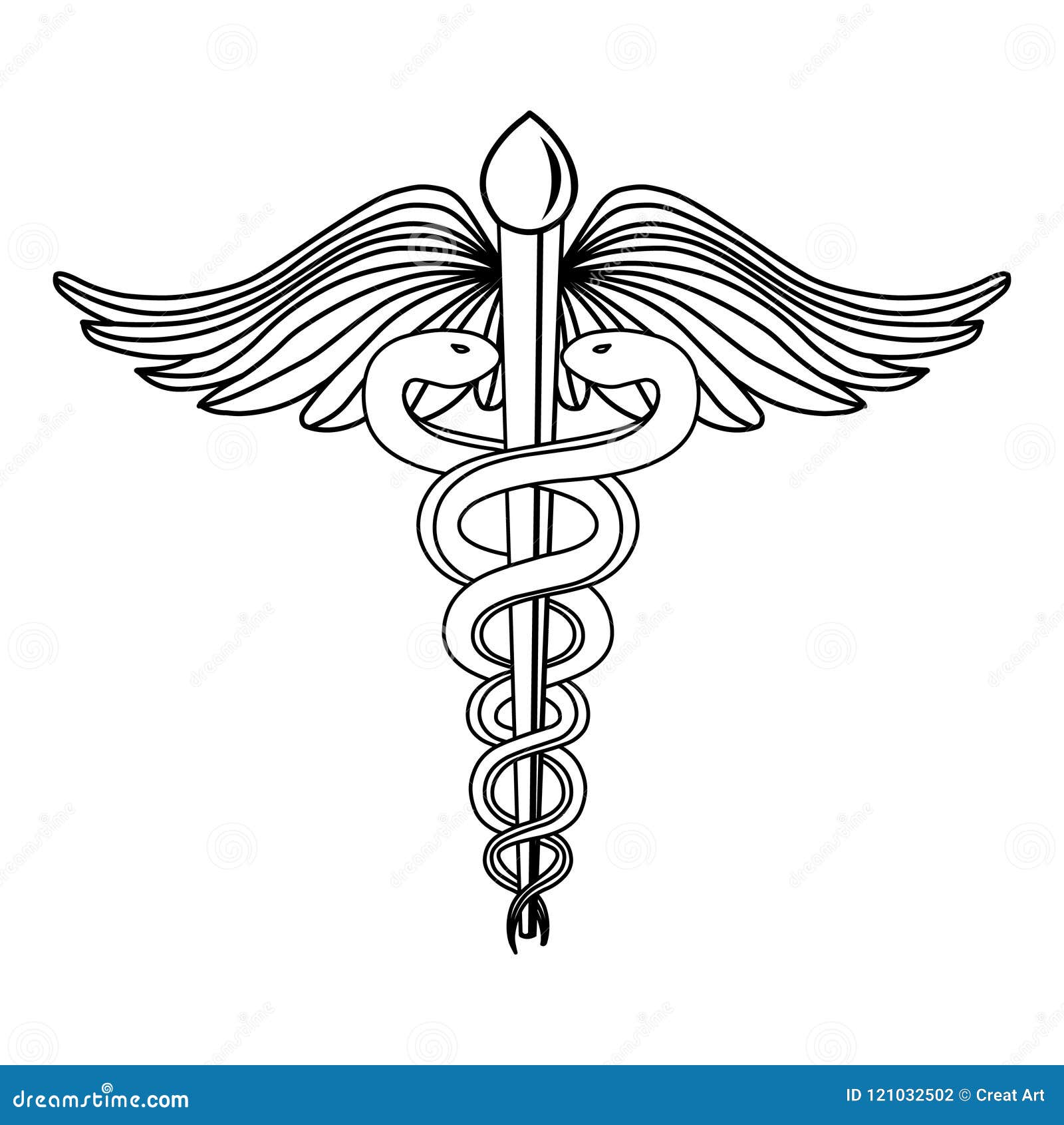 Caduceus Vector Illustration.Medical Symbol Illustration. Stock Vector ...