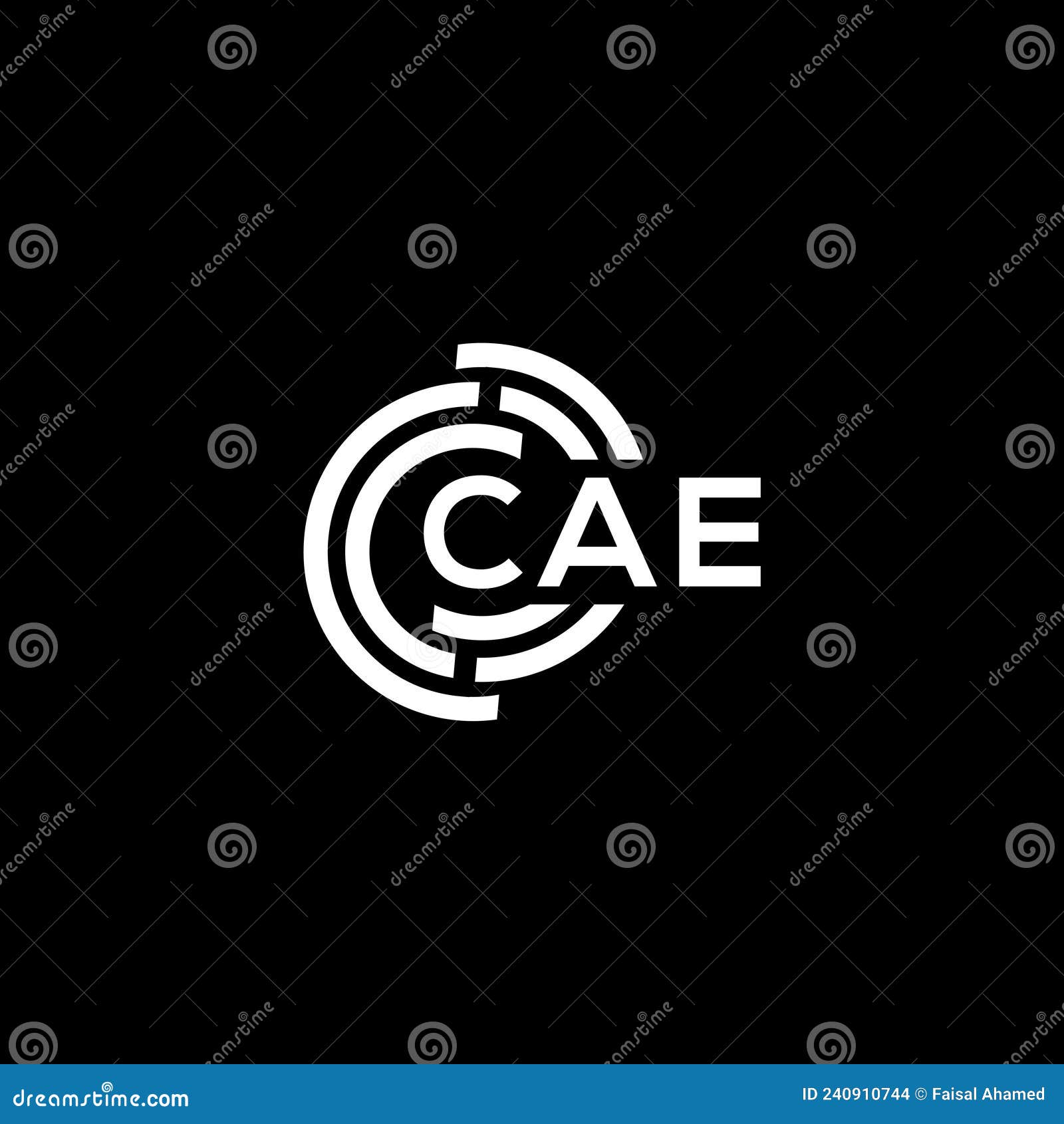 cae letter logo  on black background. cae creative initials letter logo concept. cae letter 