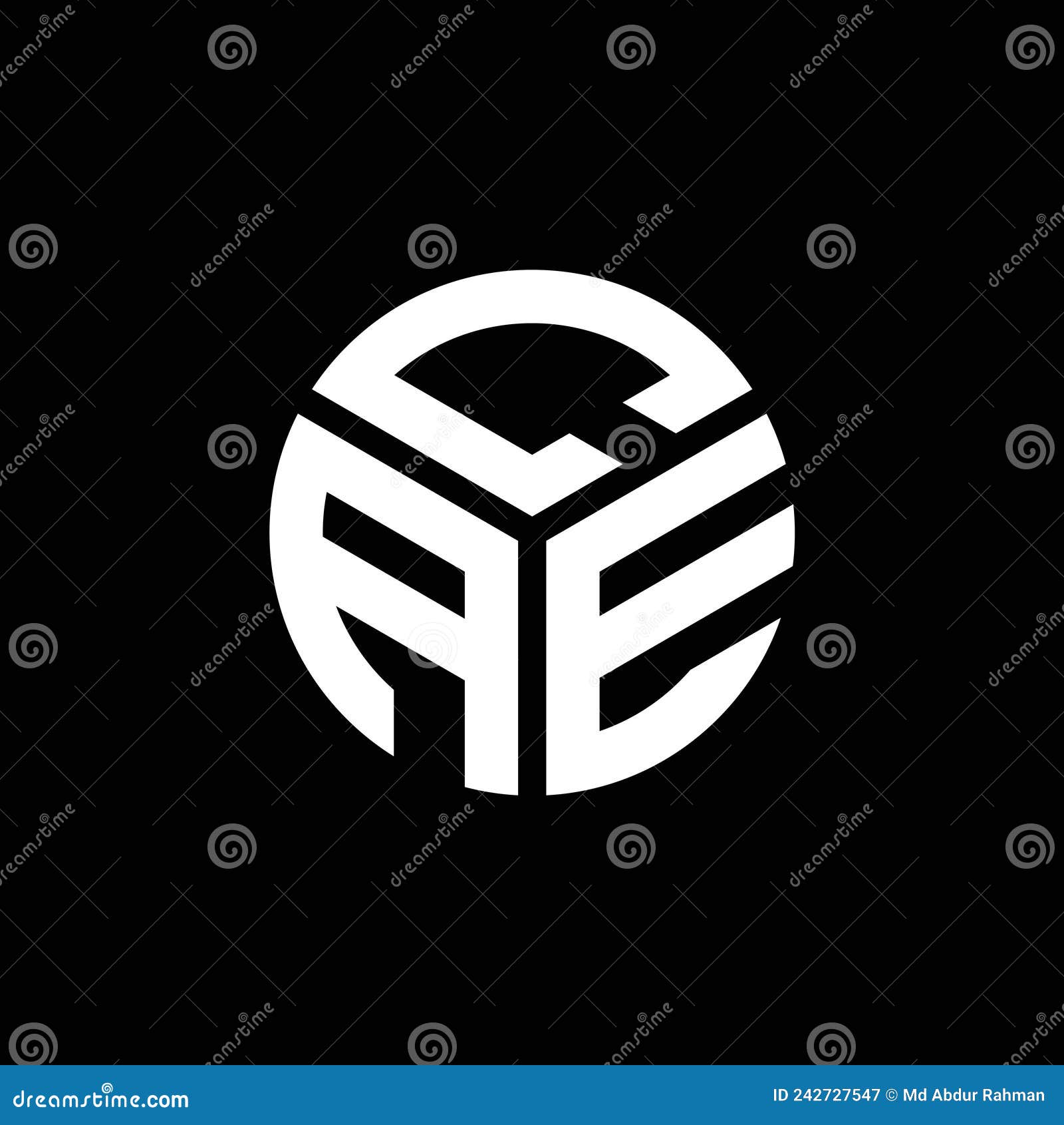 cae letter logo  on black background. cae creative initials letter logo concept. cae letter 