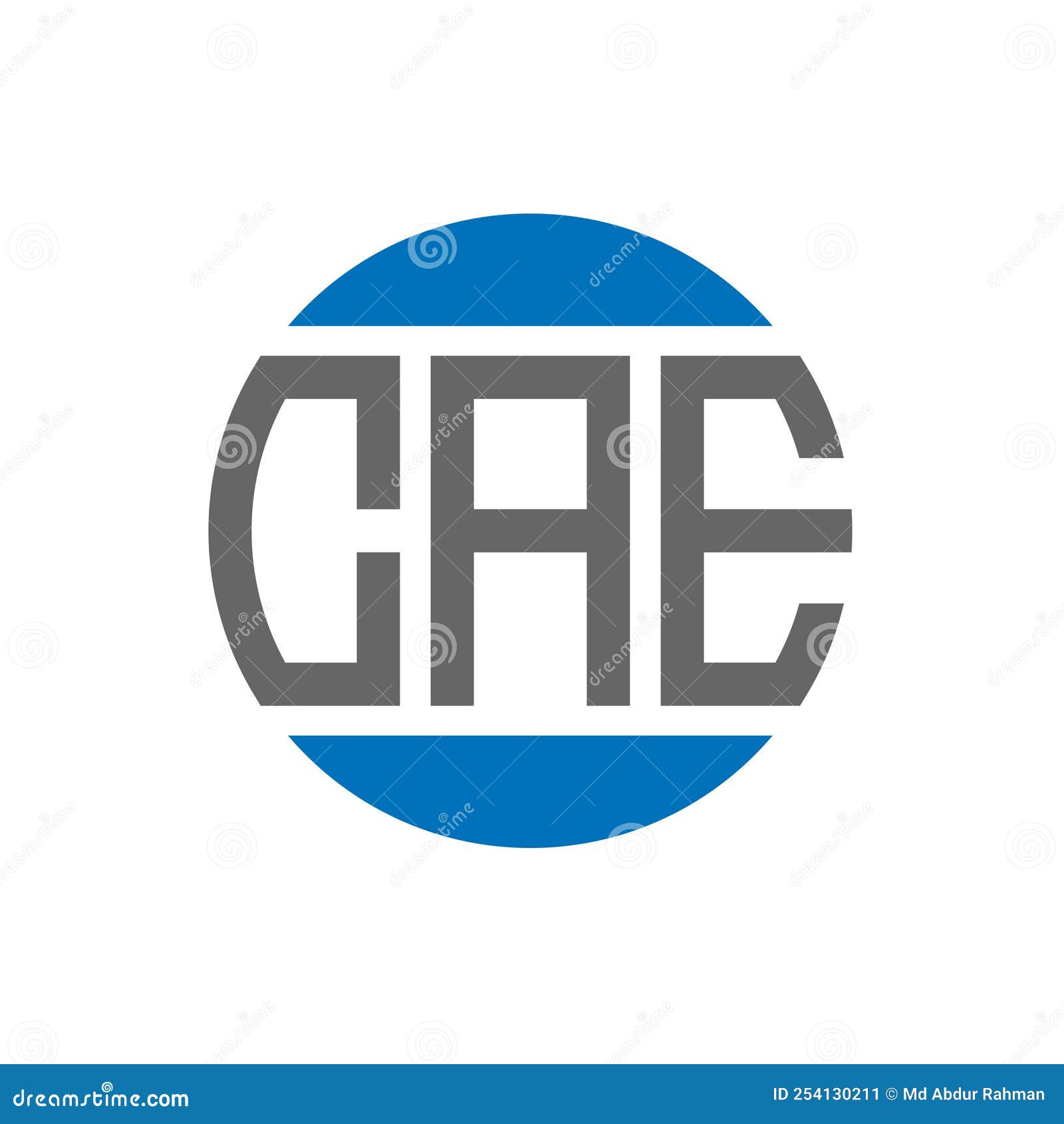 cae letter logo  on white background. cae creative initials circle logo concept