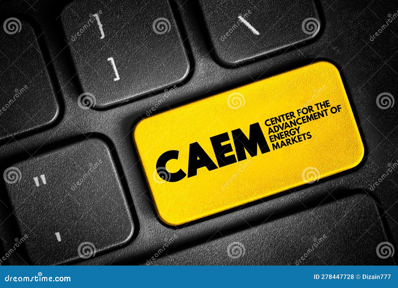 caem - center for the advancement of energy markets acronym, abbreviation text concept button on keyboard