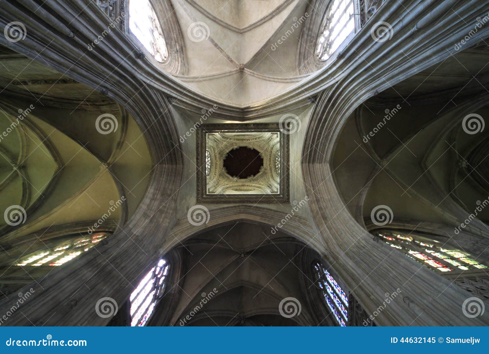 Caen Cathedral Vault Stock Image Image Of Glass Window