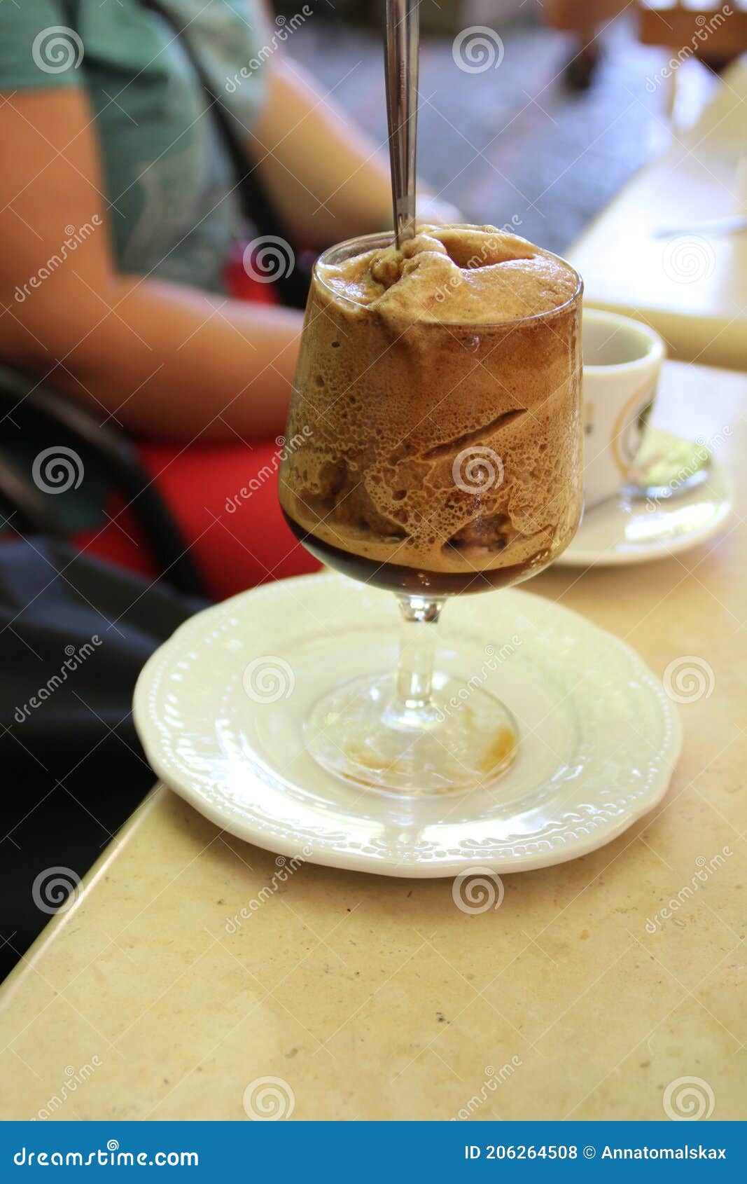 Café Siciliano Granita Café Sabor Granita Picante Sobremesa Siciliana Foto  de Stock - Imagem de aromatizado, vidro: 206264508