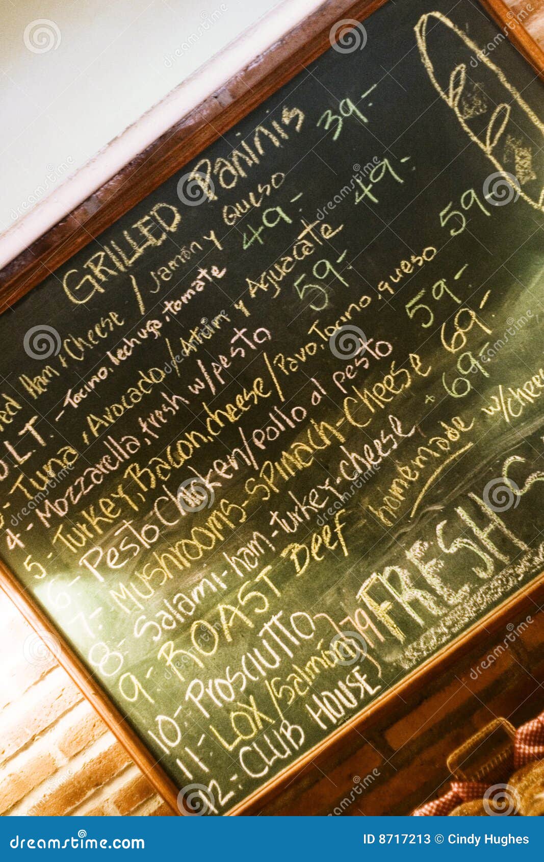 Cafe chalkboard stock image. Image of special, cafe, business 8717213