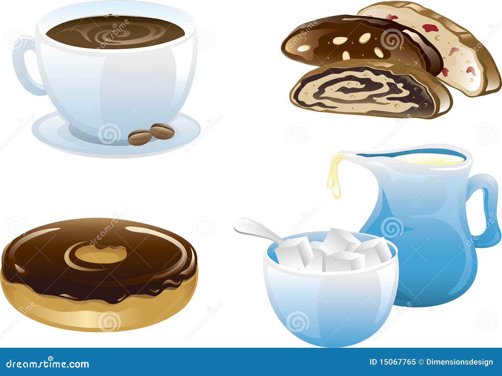 Coffee And Pastries Clipart