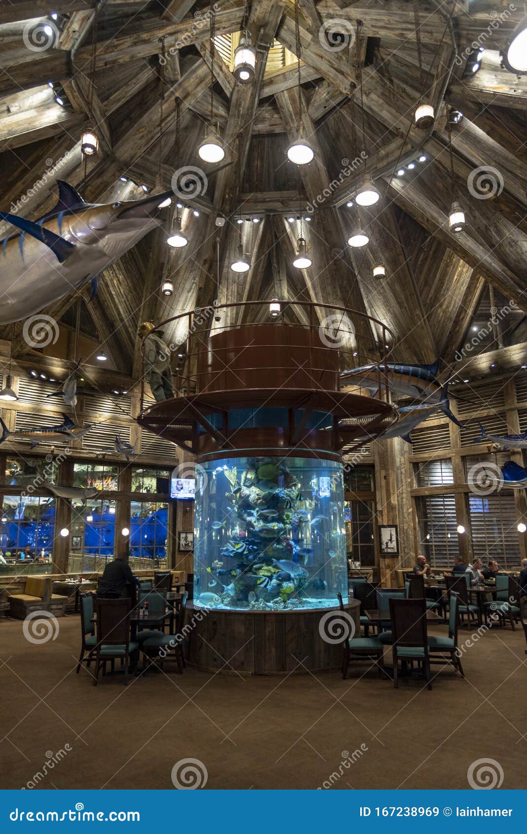 Cafe Inside the Bass Pro Shop Pyramid Memphis Tennessee Editorial