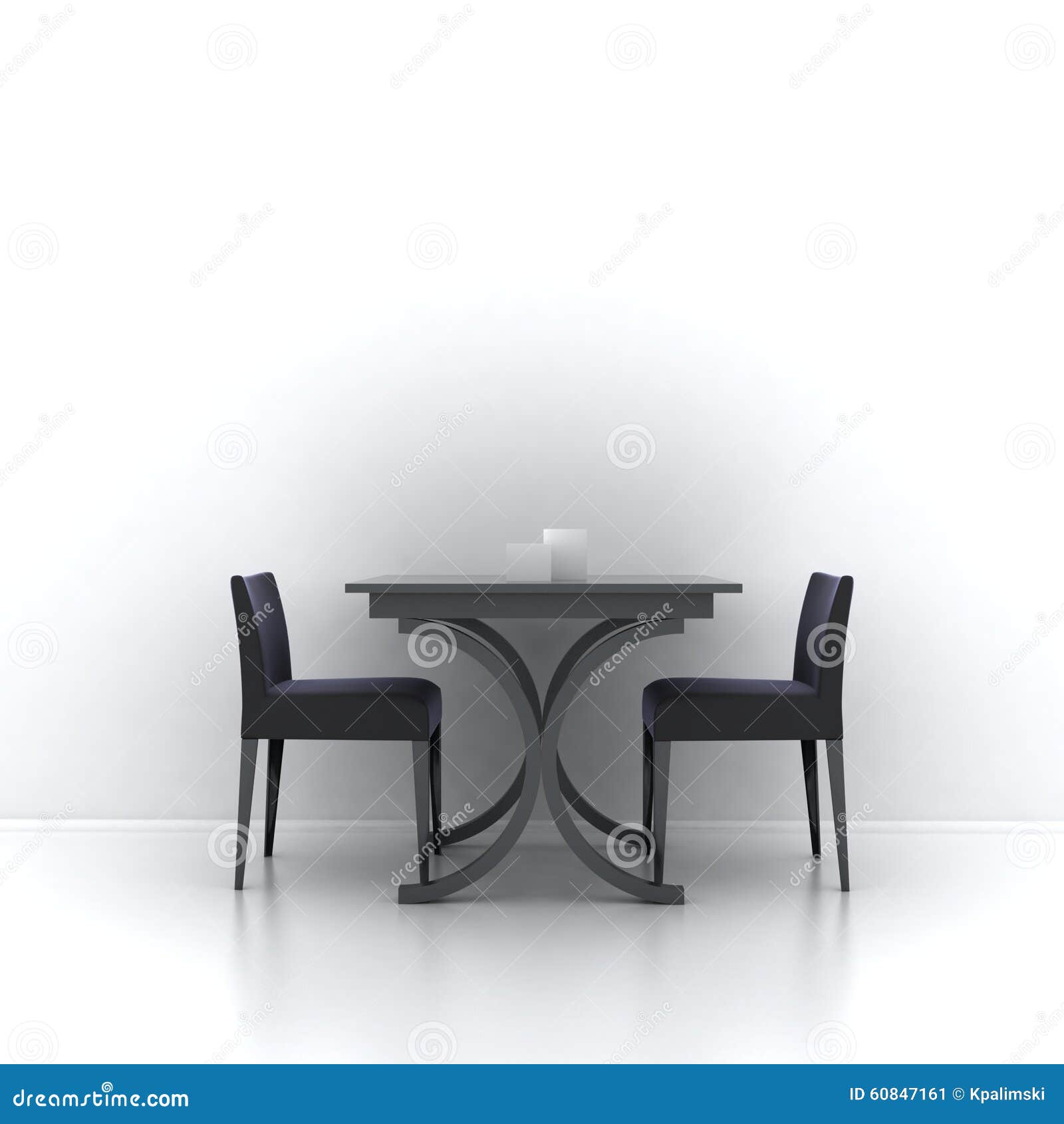 Cafe Interior Table and Chairs Stock Illustration - Illustration of