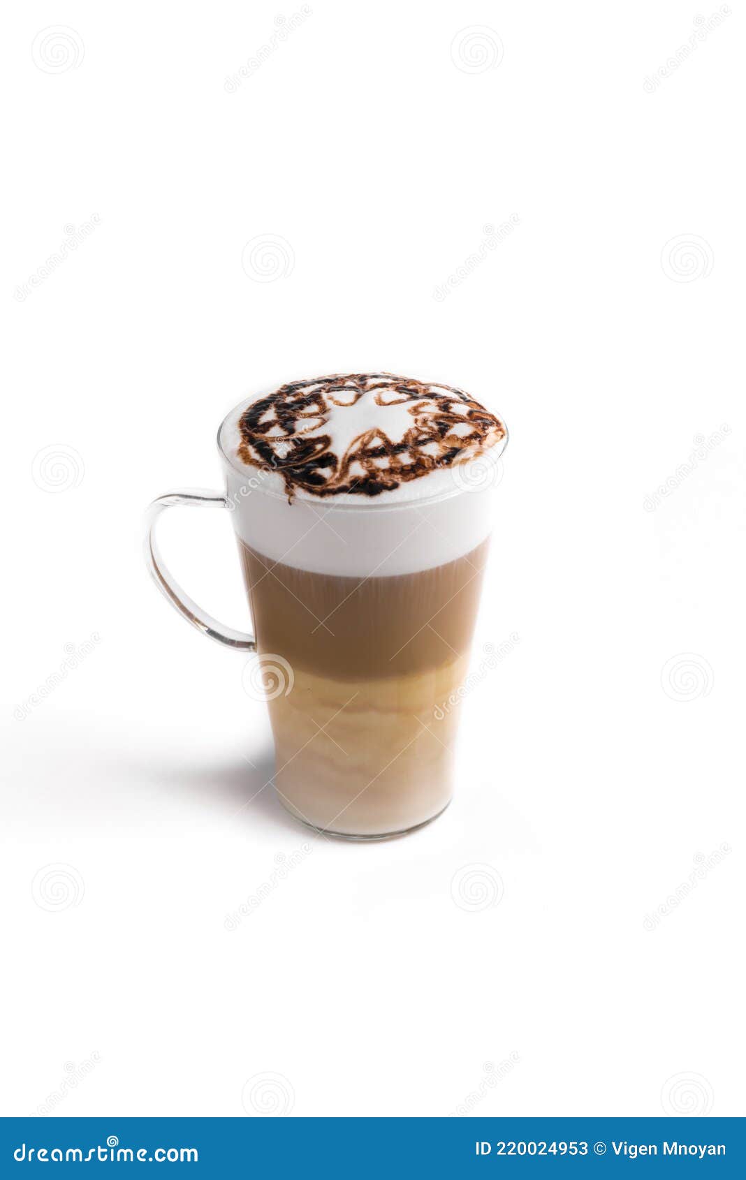 cafe latte macchiato layered coffee