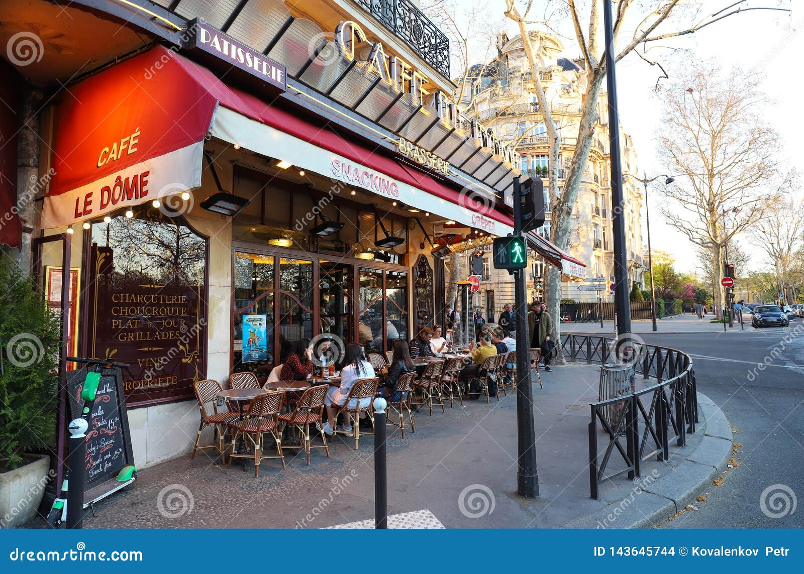 Cafe Le Dome Is Traditonal French Cafe Located Near The ...