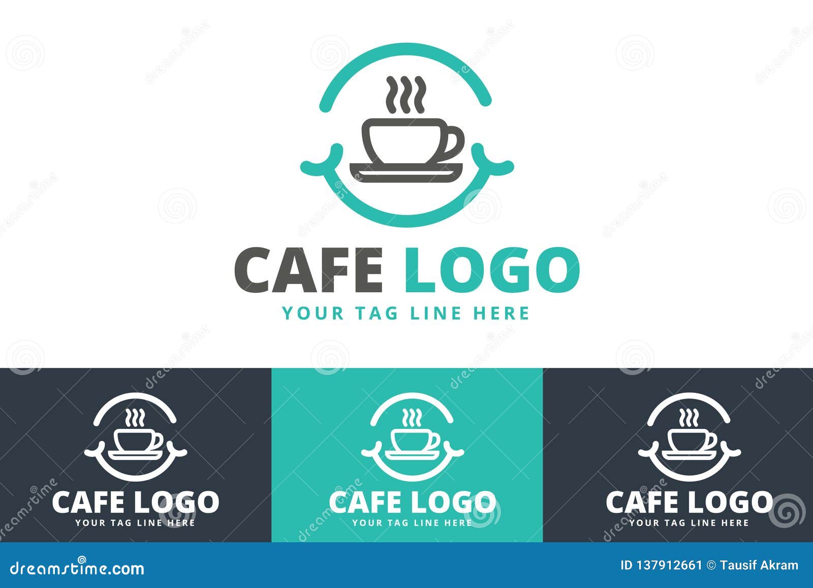 Cafe Logo Design Isolated on White Background Stock Vector - Illustration  of graphic, icon: 137912661