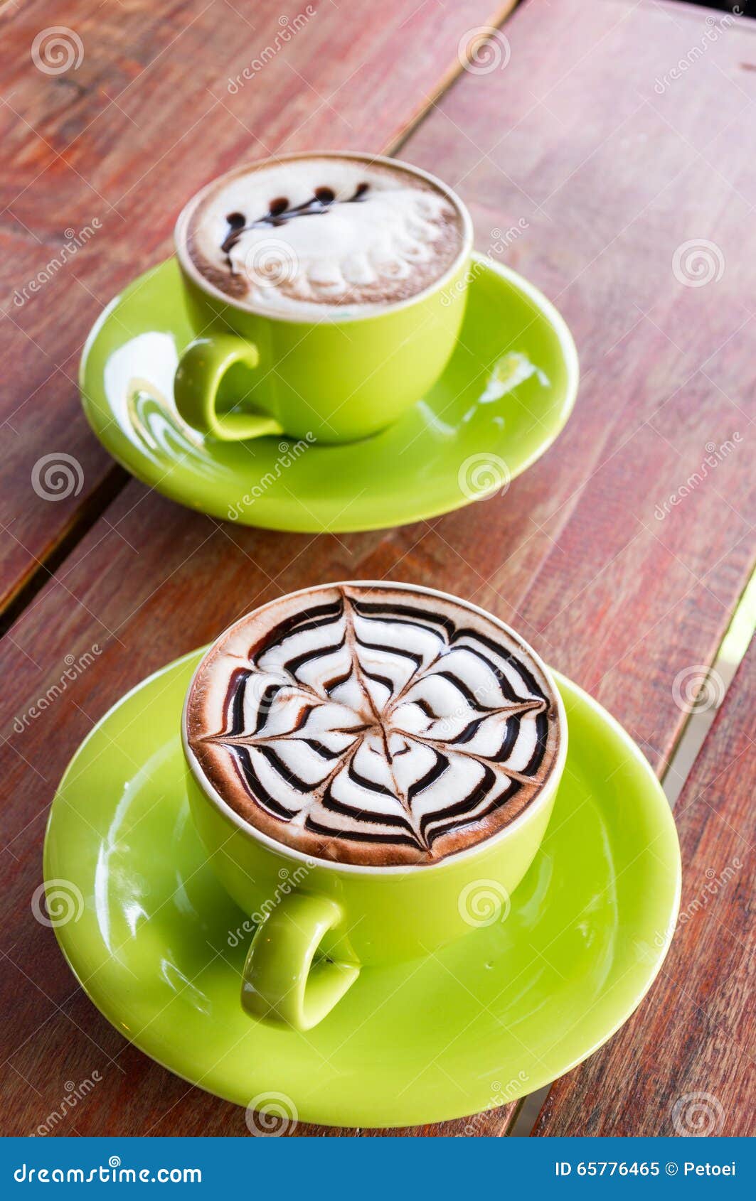 Cafe mocca and cafe latte stock image. Image of glass - 65776465
