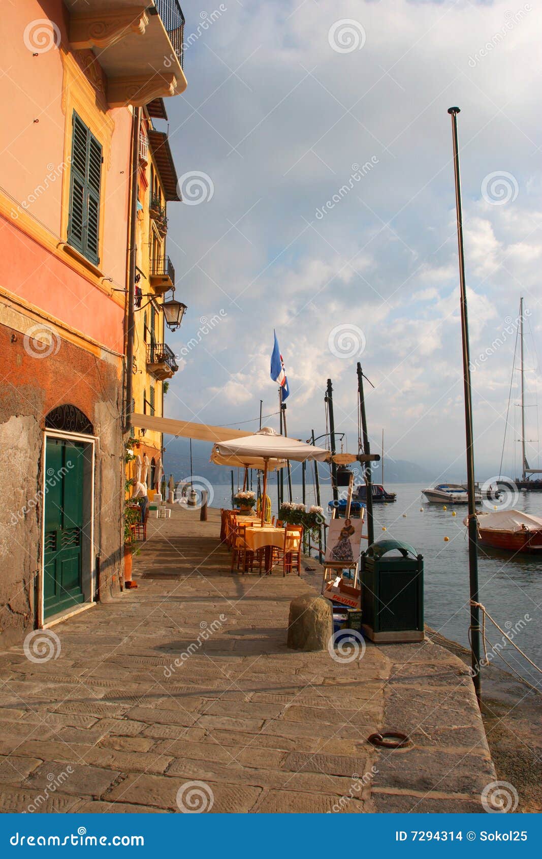 cafe on the portofino quay