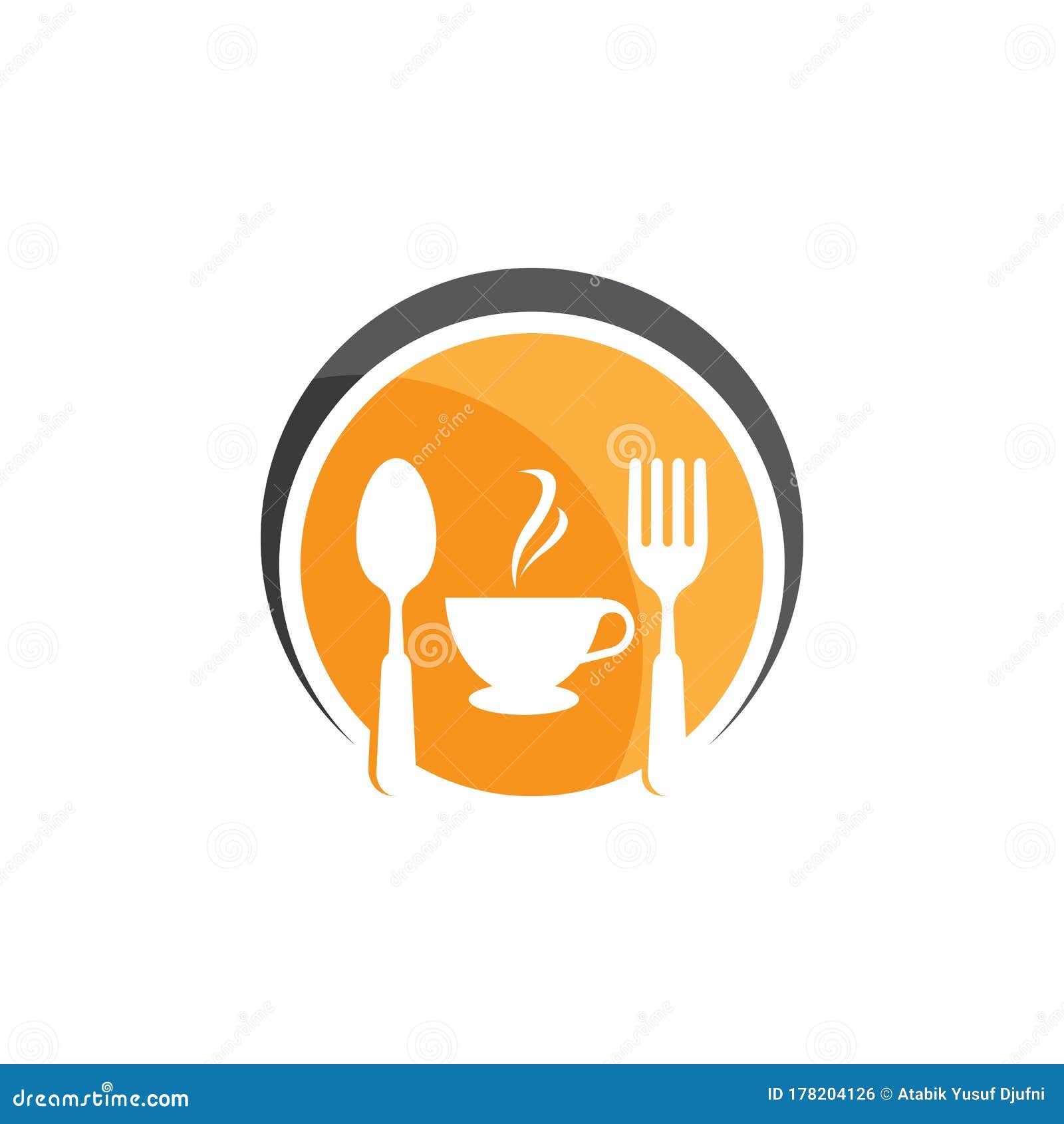 cafe & resto logo  icon