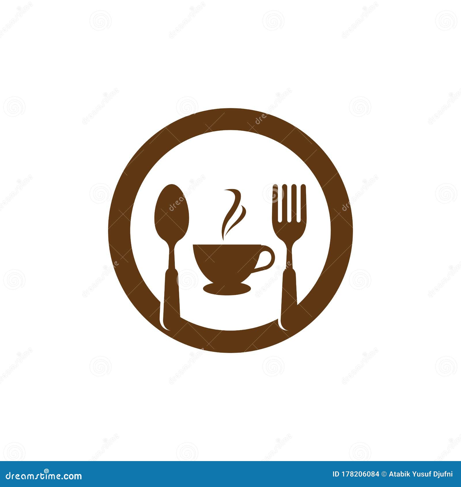 cafe & resto logo  icon