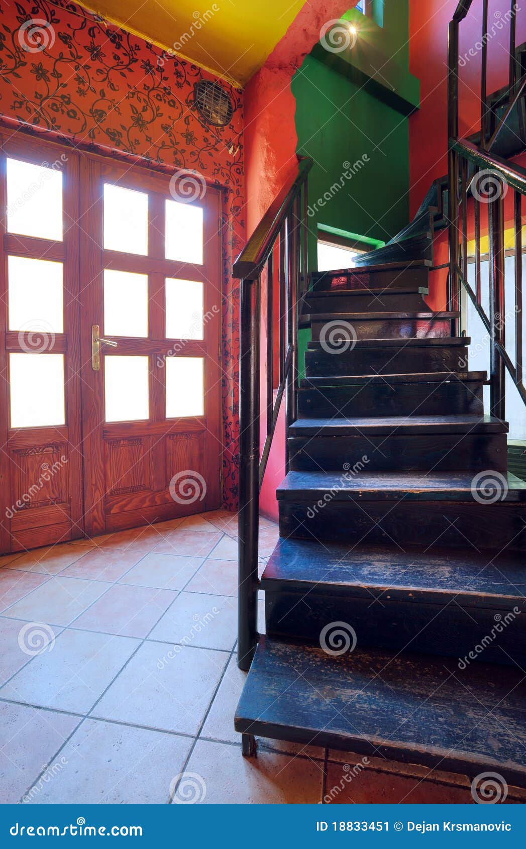 cafe stairways
