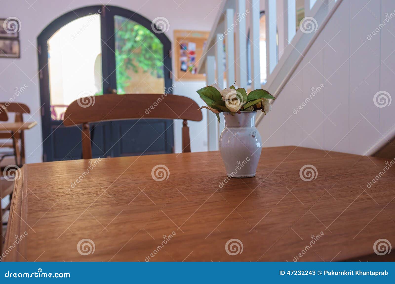 Cafe Tabletop stock image. Image of empty, brown, built 47232243