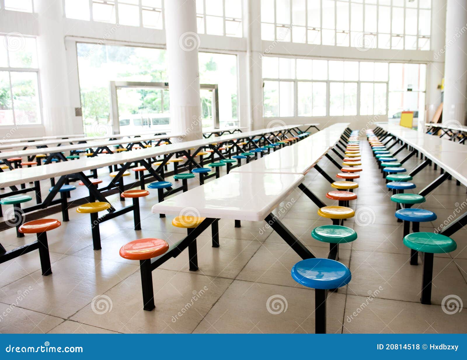 Cafetería de escuela foto de archivo. Imagen de coma - 20814518