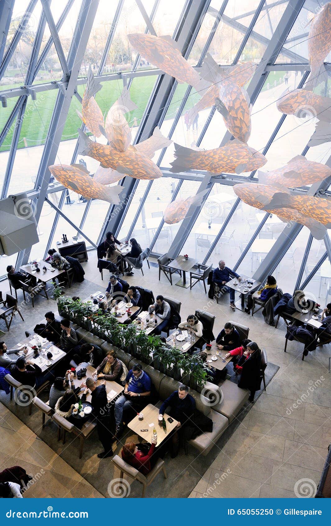 The Cafeteria Of The Modern Art Museum Of The Louis Vuitton Foundation Editorial Image - Image ...