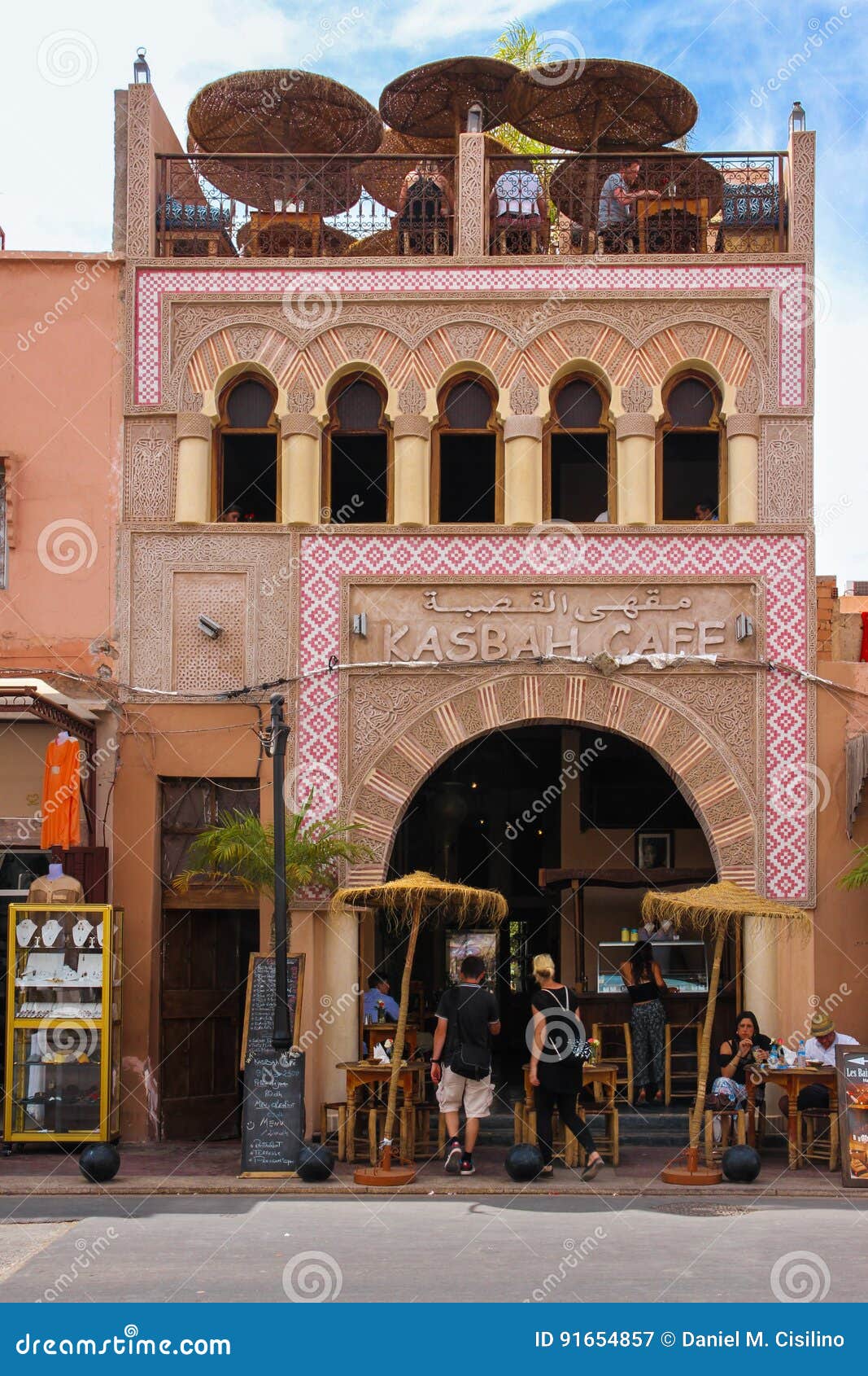 Café De Kasbah Marrakesh Marruecos Fotografía editorial Imagen de