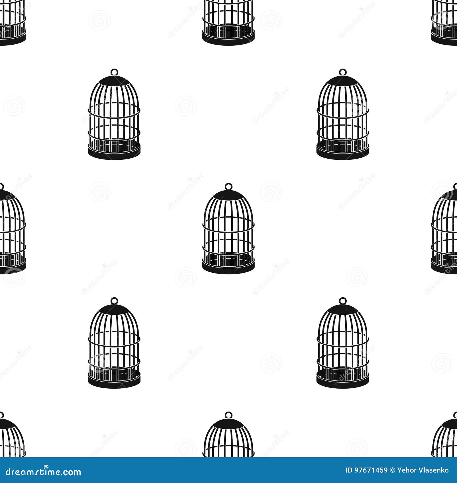 Cage En Métal Pour Des Oiseaux Icône Simple De Magasin De