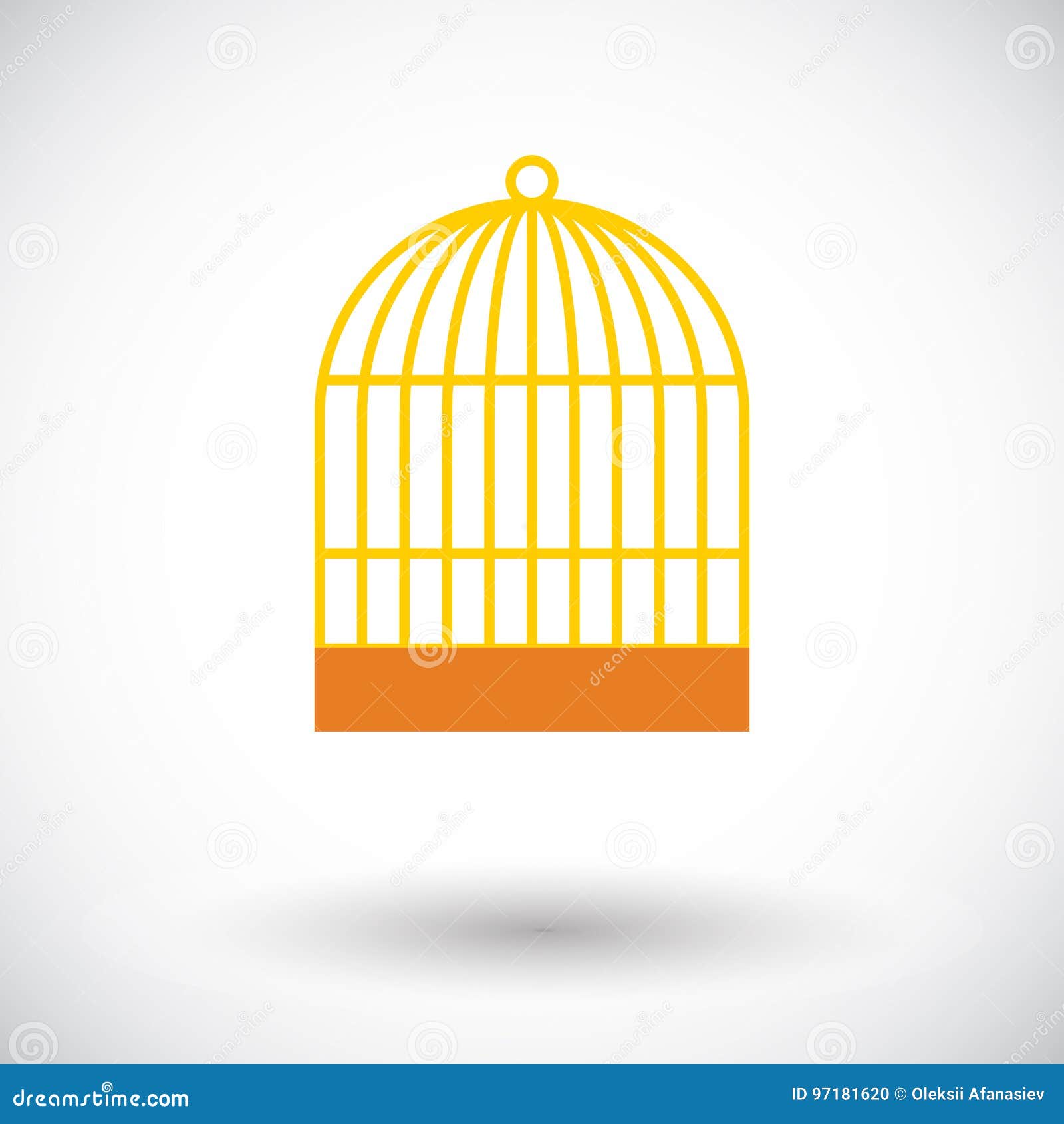 Cage icon stock vector. Illustration of escape, drawing - 97181620